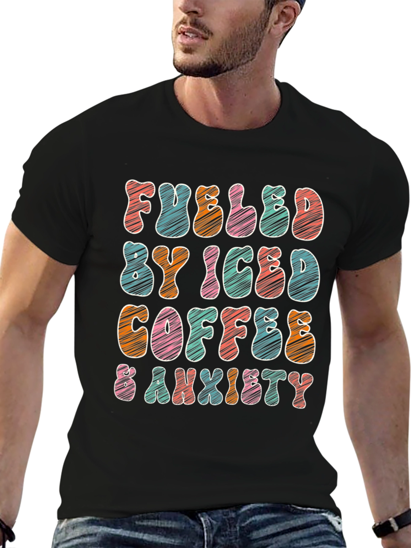Fueled By Iced Coffee & Anxiety T-Shirt