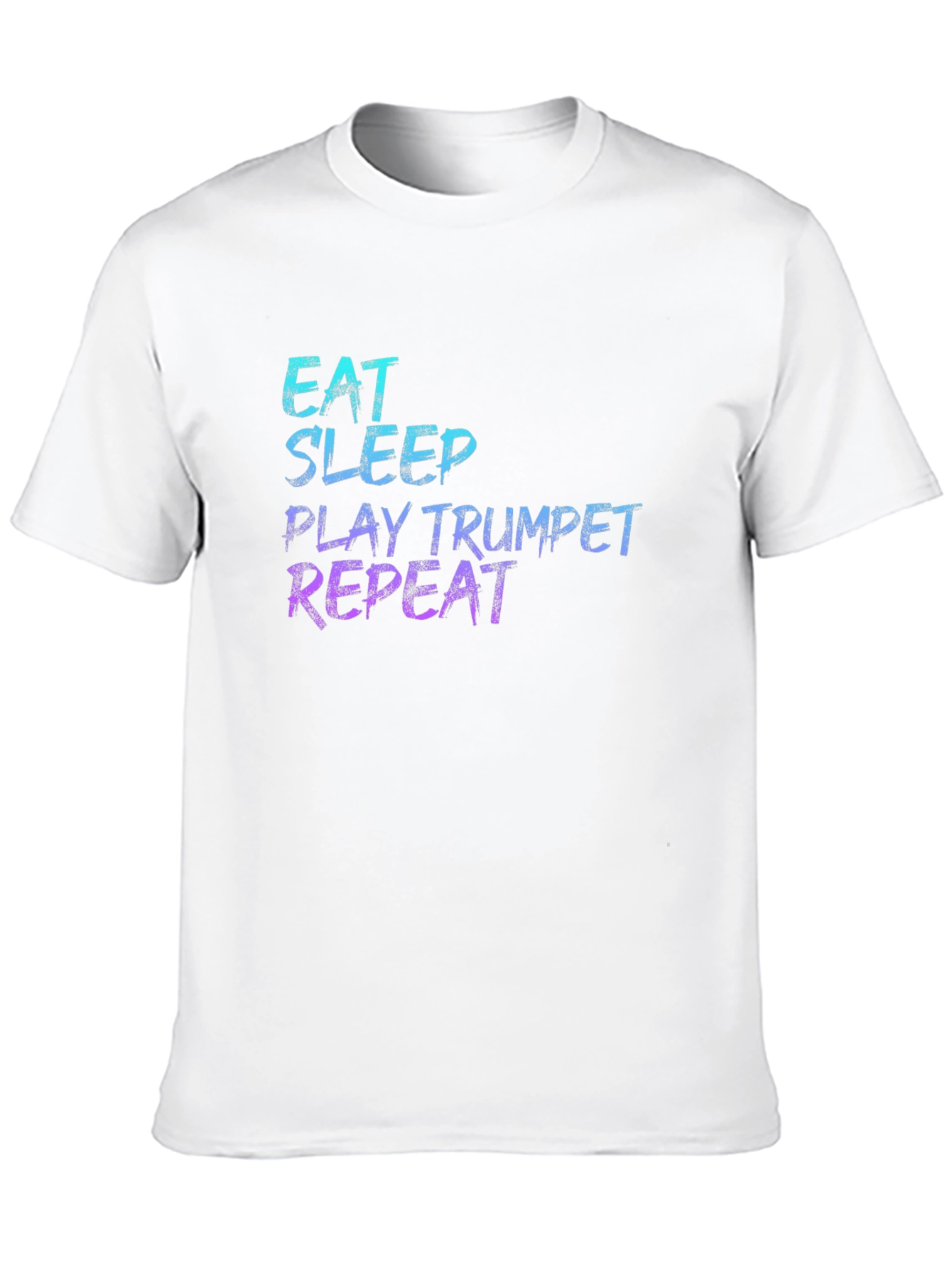 Eat Sleep Play Trumpet Repeat Black T-Shirt