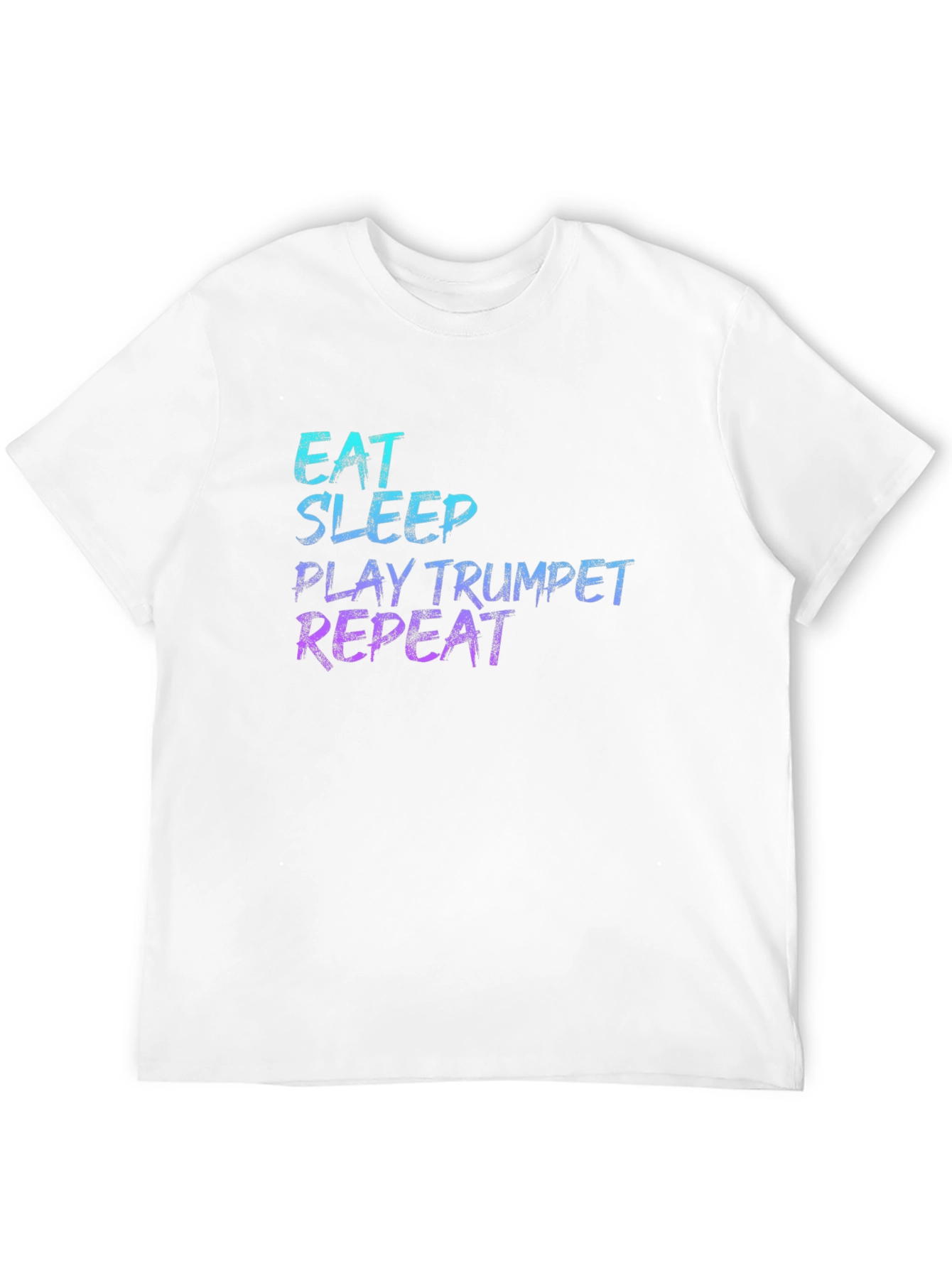 Eat Sleep Play Trumpet Repeat Black T-Shirt