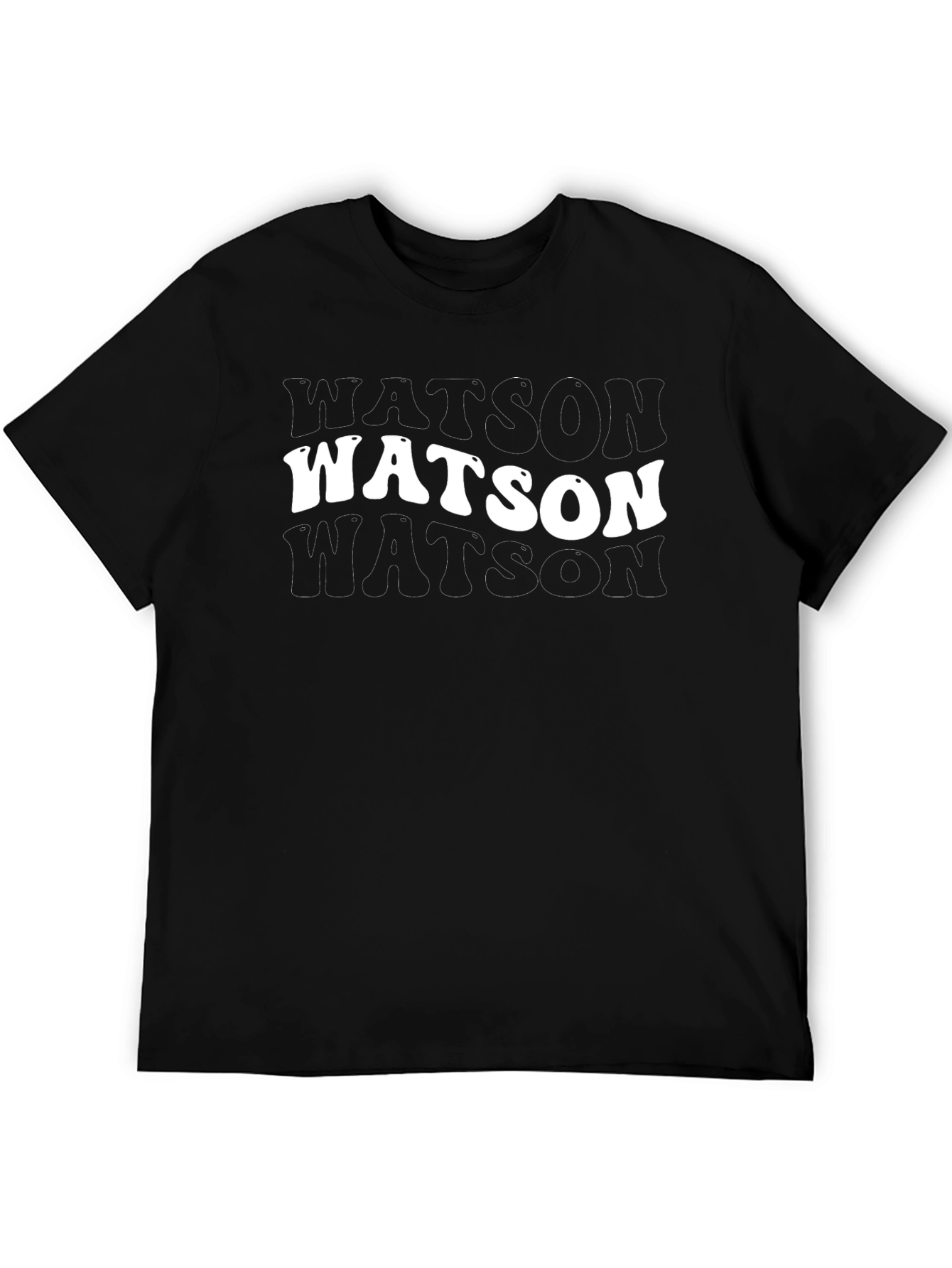 Watson Retro T-Shirt - Black Tee