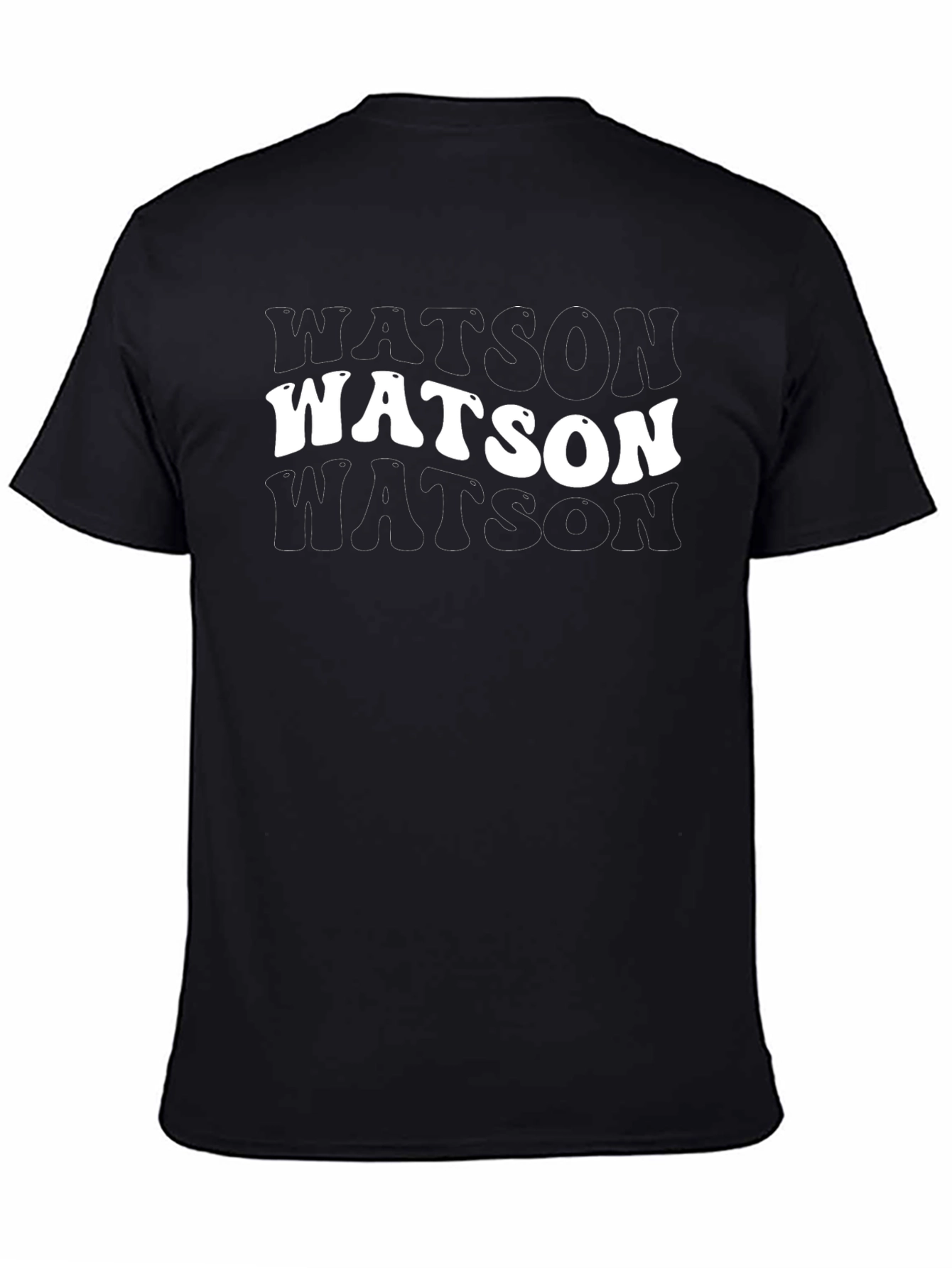 Watson Retro T-Shirt - Black Tee