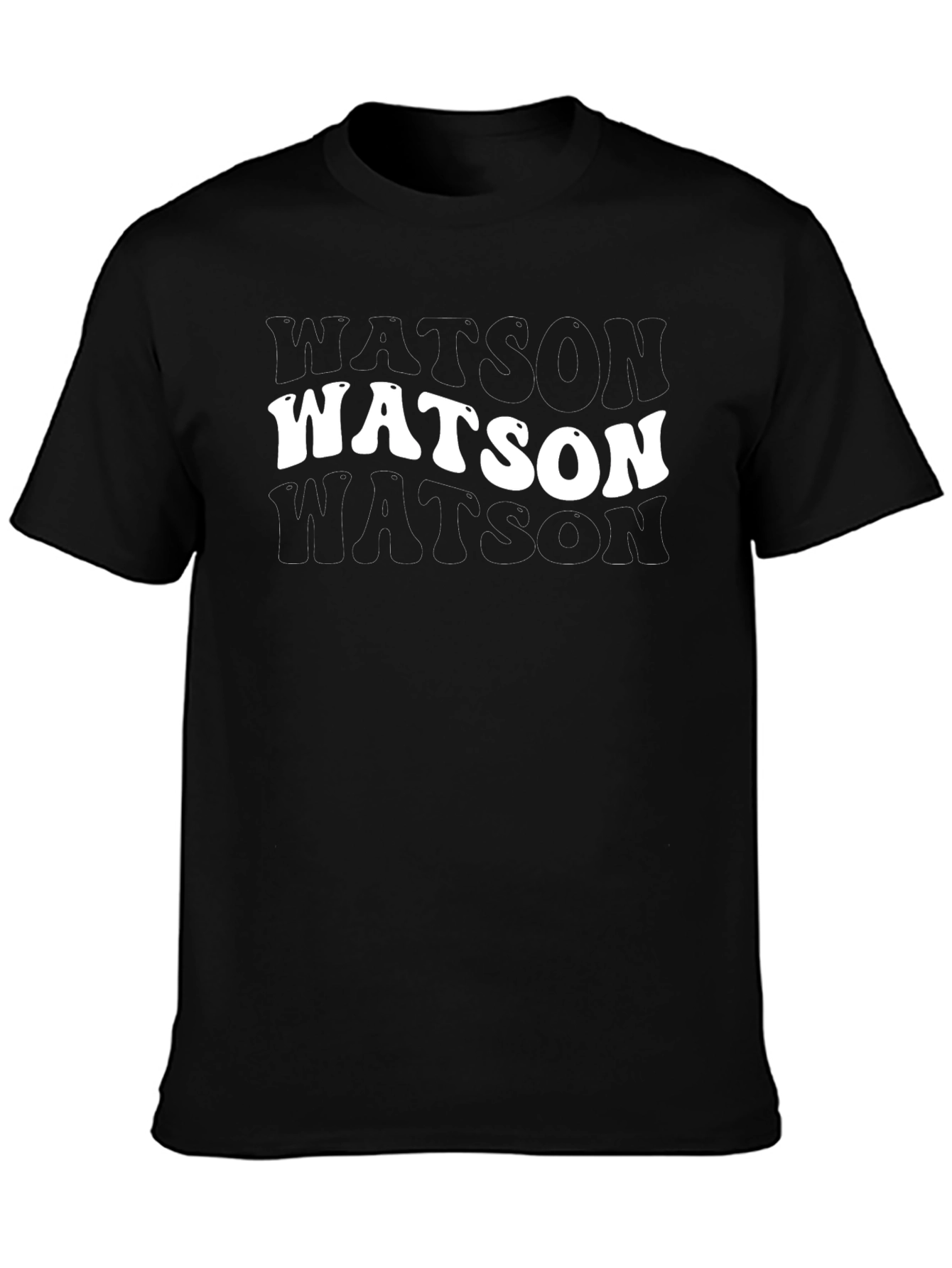 Watson Retro T-Shirt - Black Tee