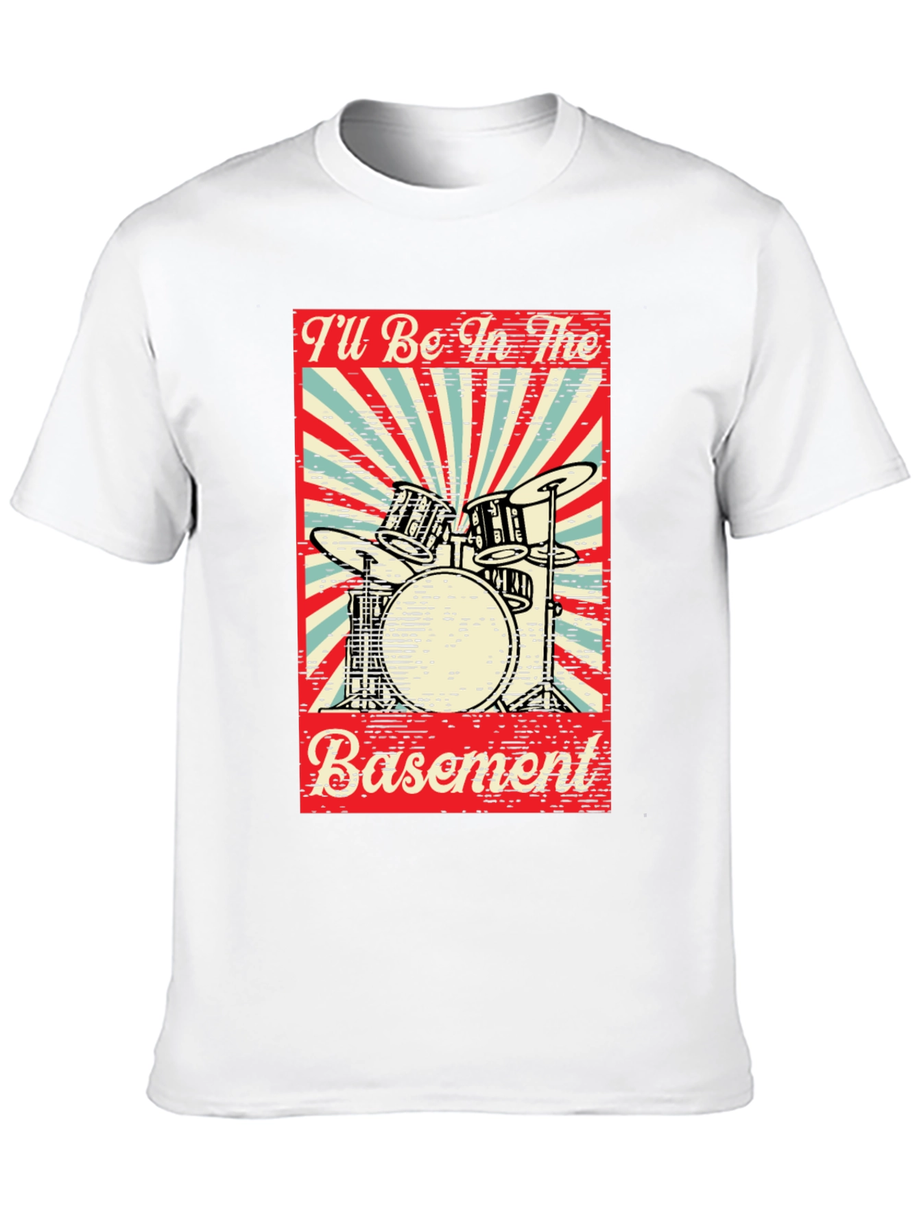 Drumset Basement Graphic Tee - Black