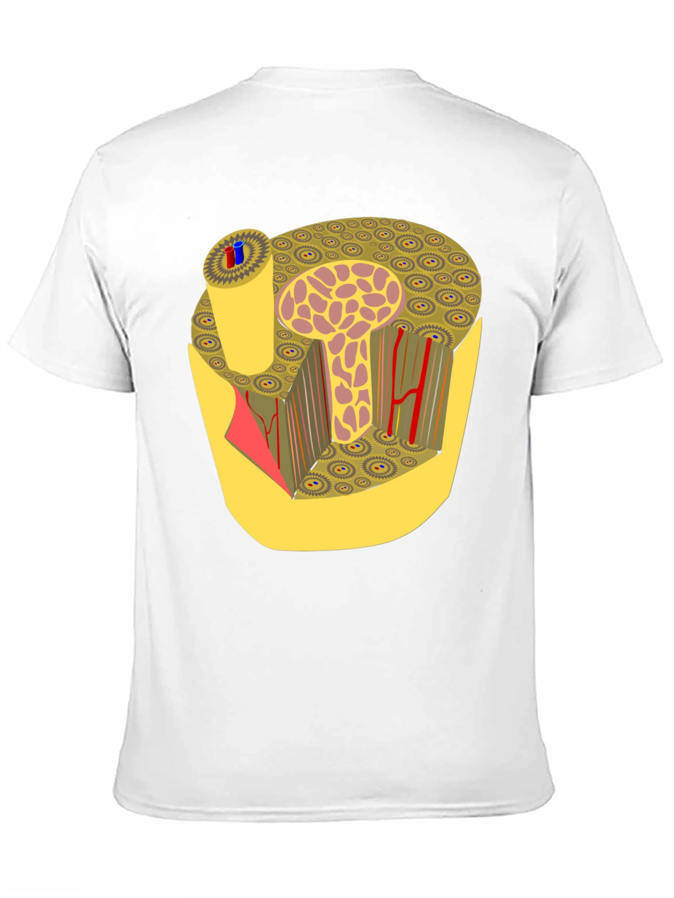 Anatomy Bone Structure Graphic Print Black T-Shirt