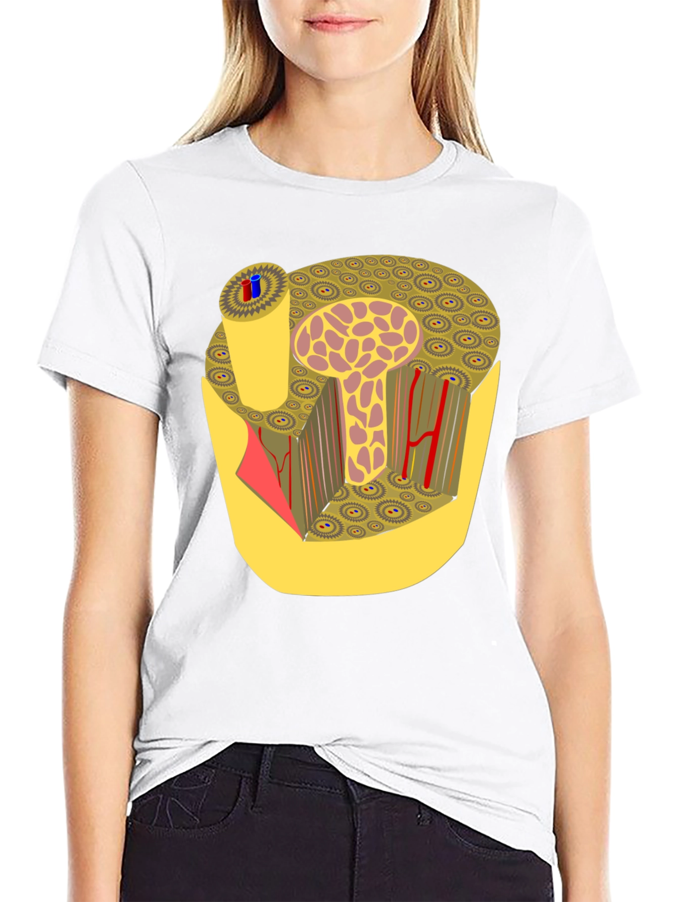 Anatomy Bone Structure Graphic Print Black T-Shirt