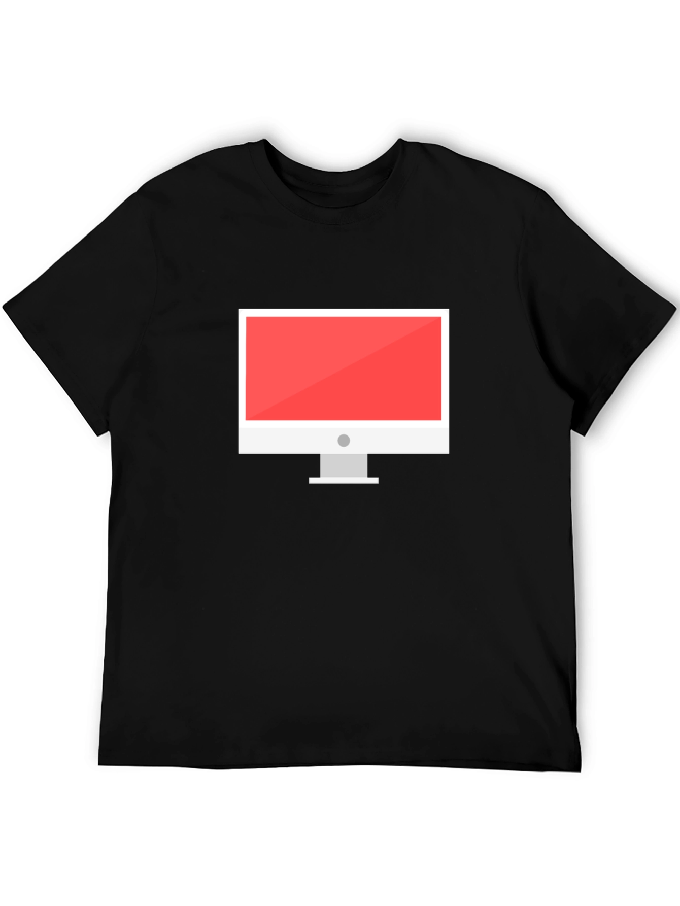 Black T-Shirt with Computer Graphic