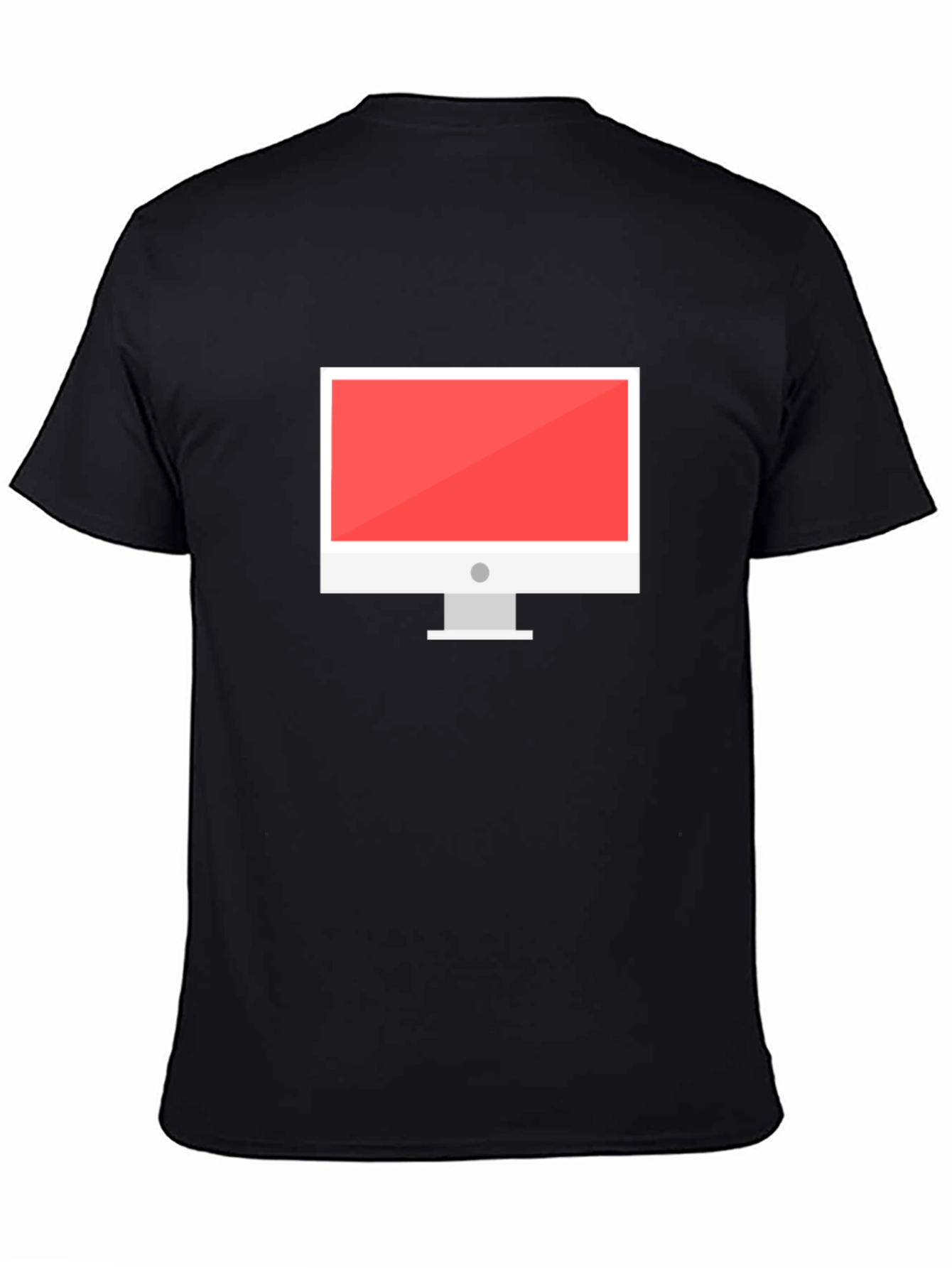 Black T-Shirt with Computer Graphic