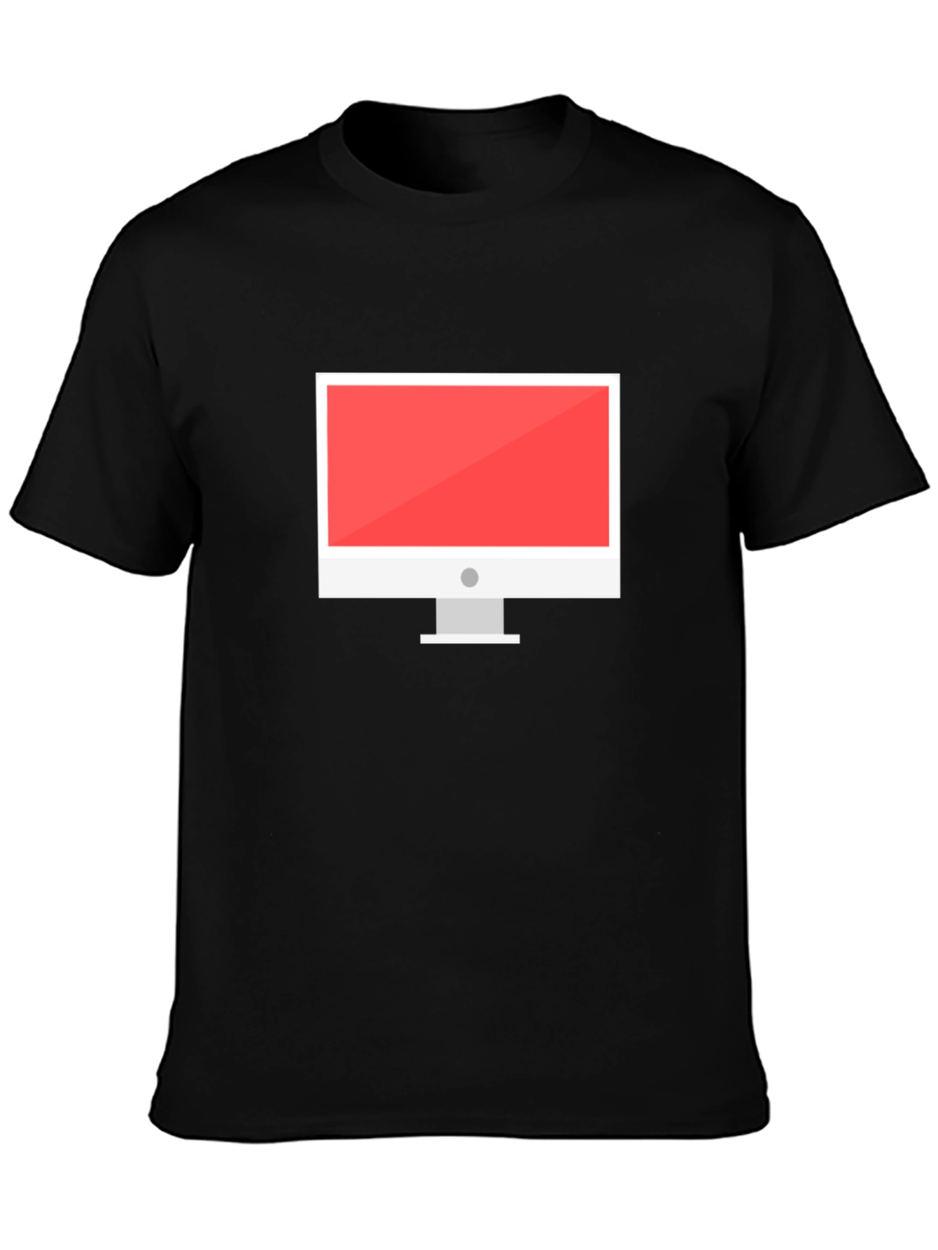 Black T-Shirt with Computer Graphic