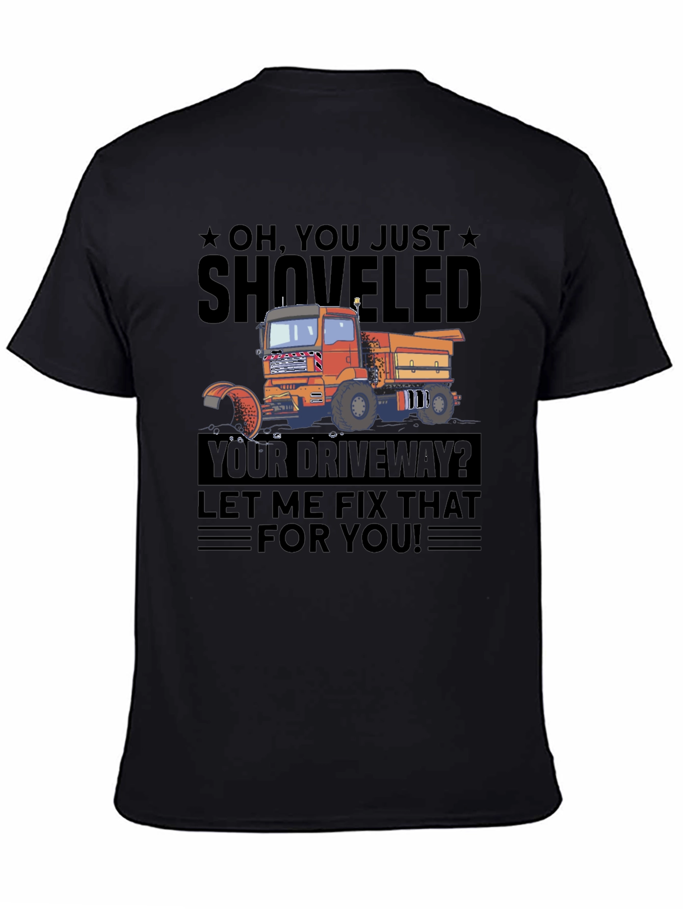 Snow Removal Truck Graphic Tee - Funny Winter T-Shirt