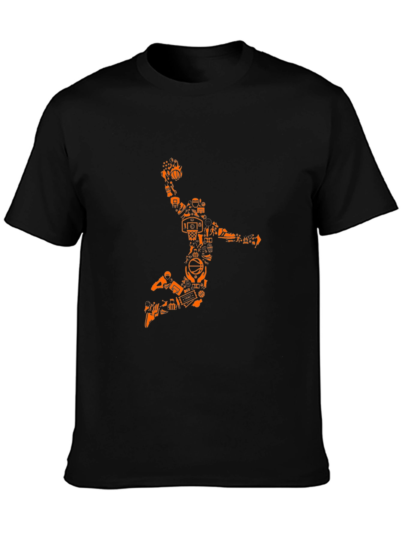 Basketball Graphic Black T-Shirt