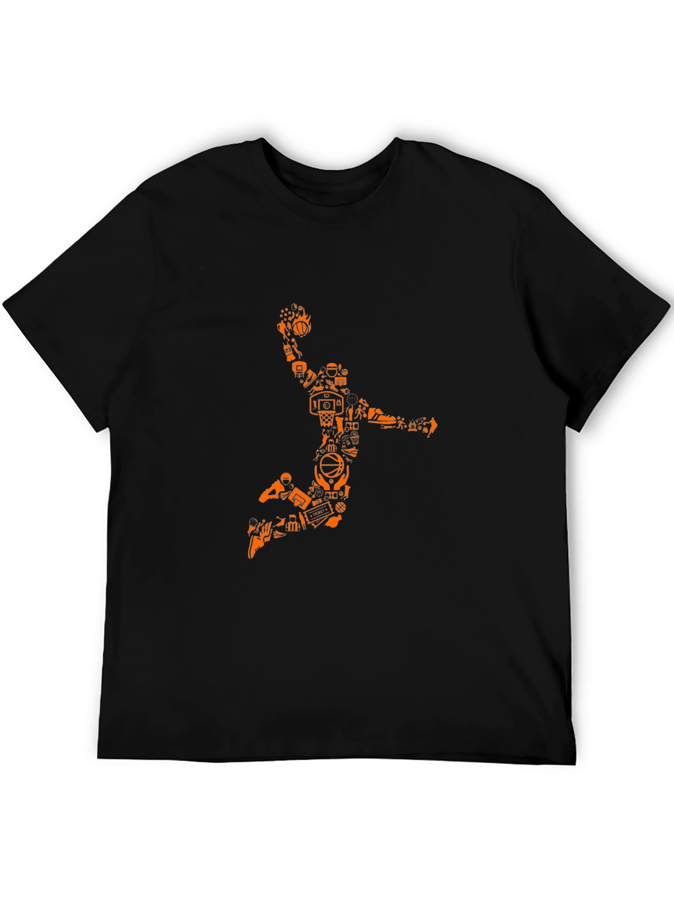 Basketball Graphic Black T-Shirt
