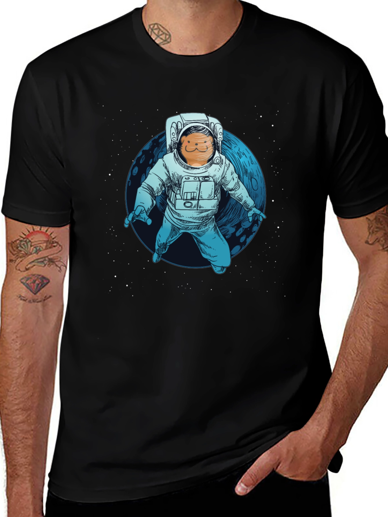 Astronaut Cat T-Shirt - Space Adventure Tee
