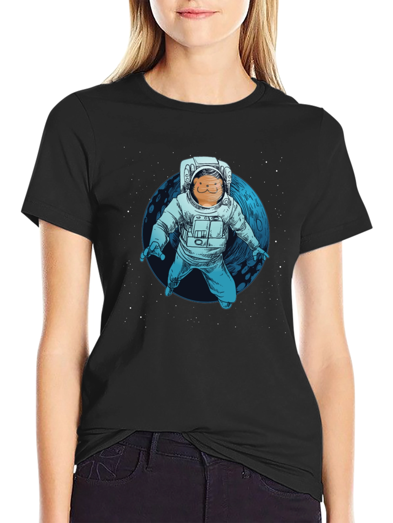 Astronaut Cat T-Shirt - Space Adventure Tee