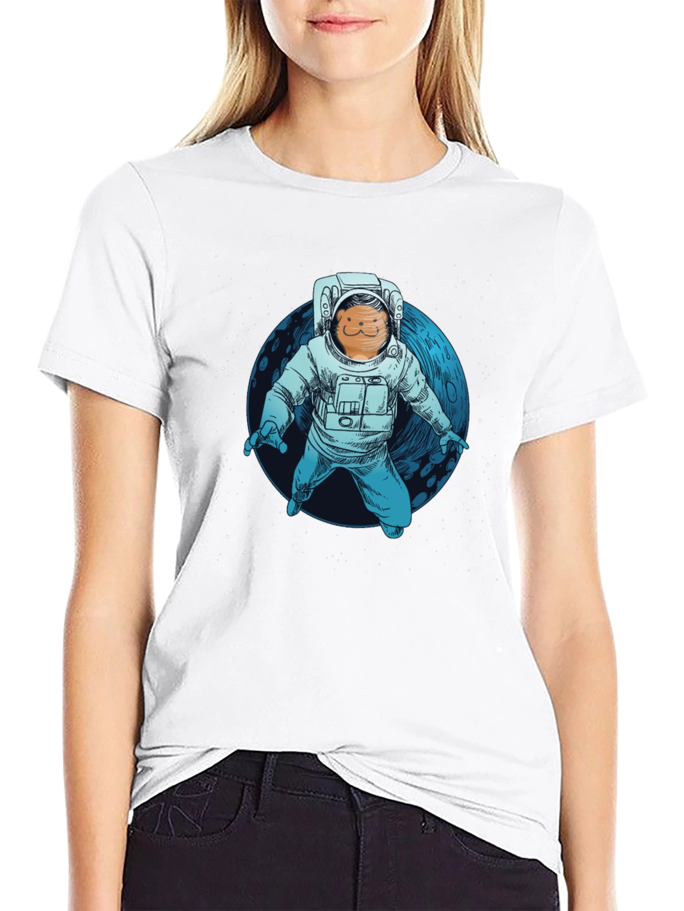 Astronaut Cat T-Shirt - Space Adventure Tee