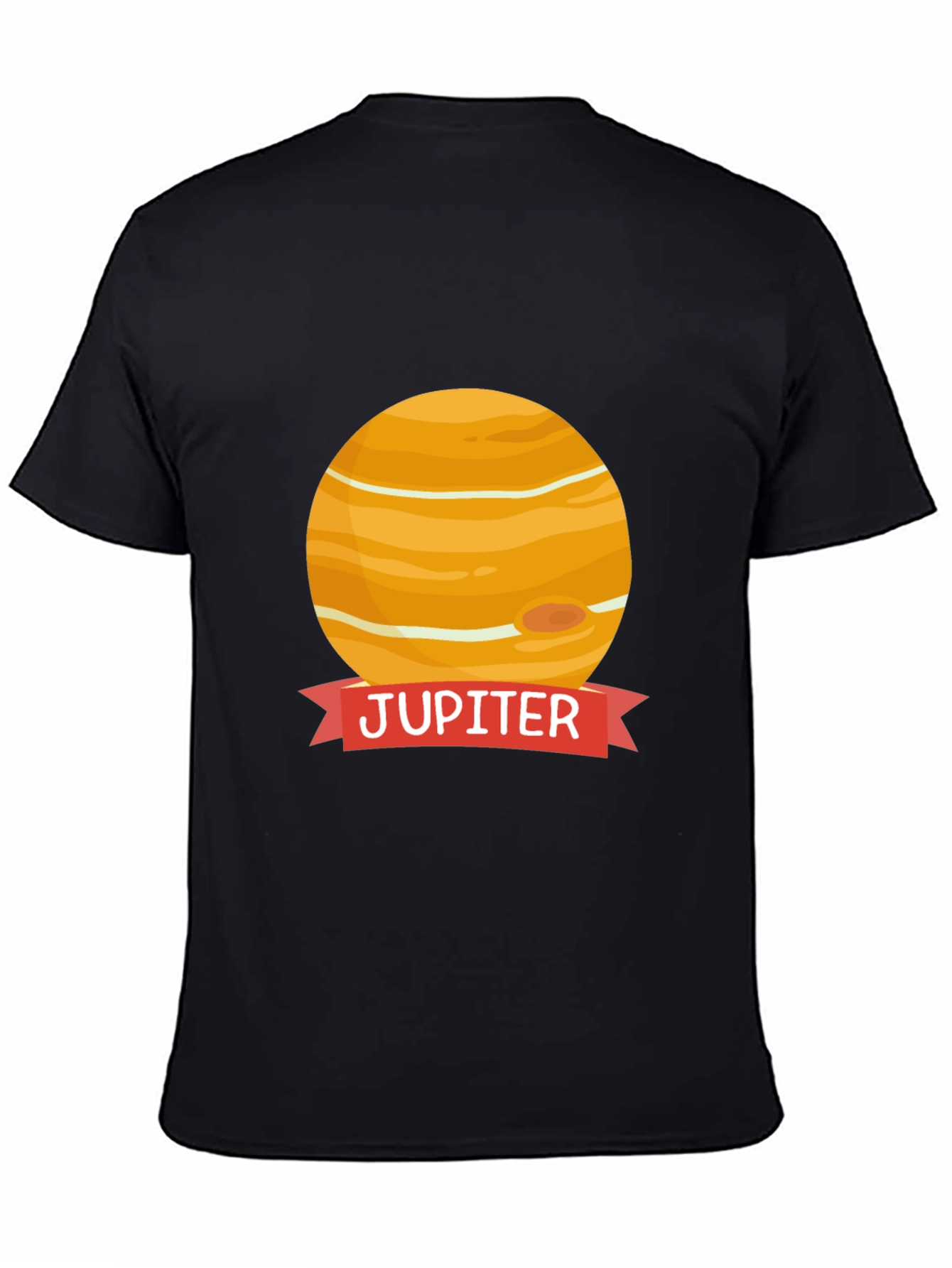 Jupiter Planet Graphic Black T-Shirt