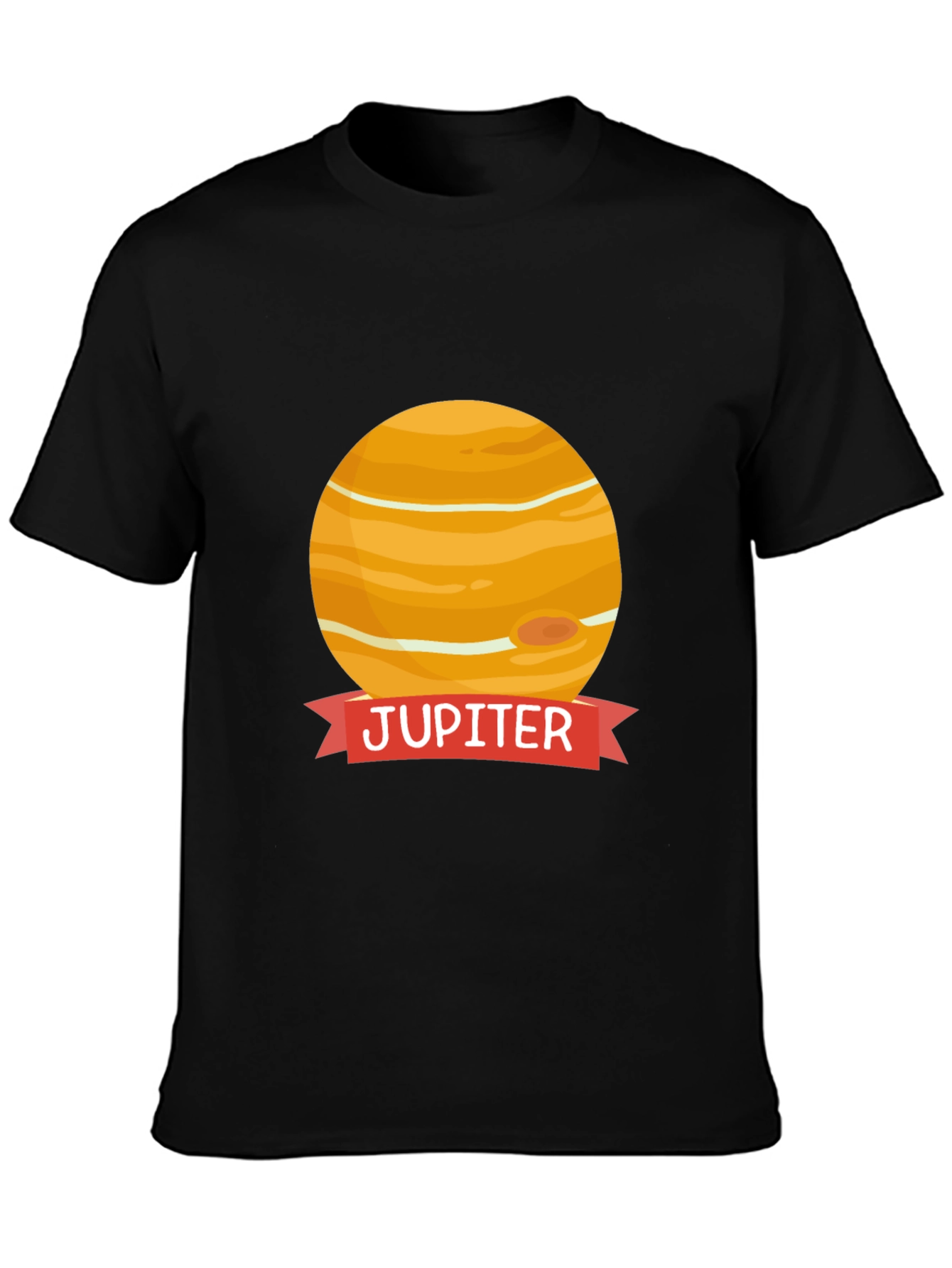 Jupiter Planet Graphic Black T-Shirt
