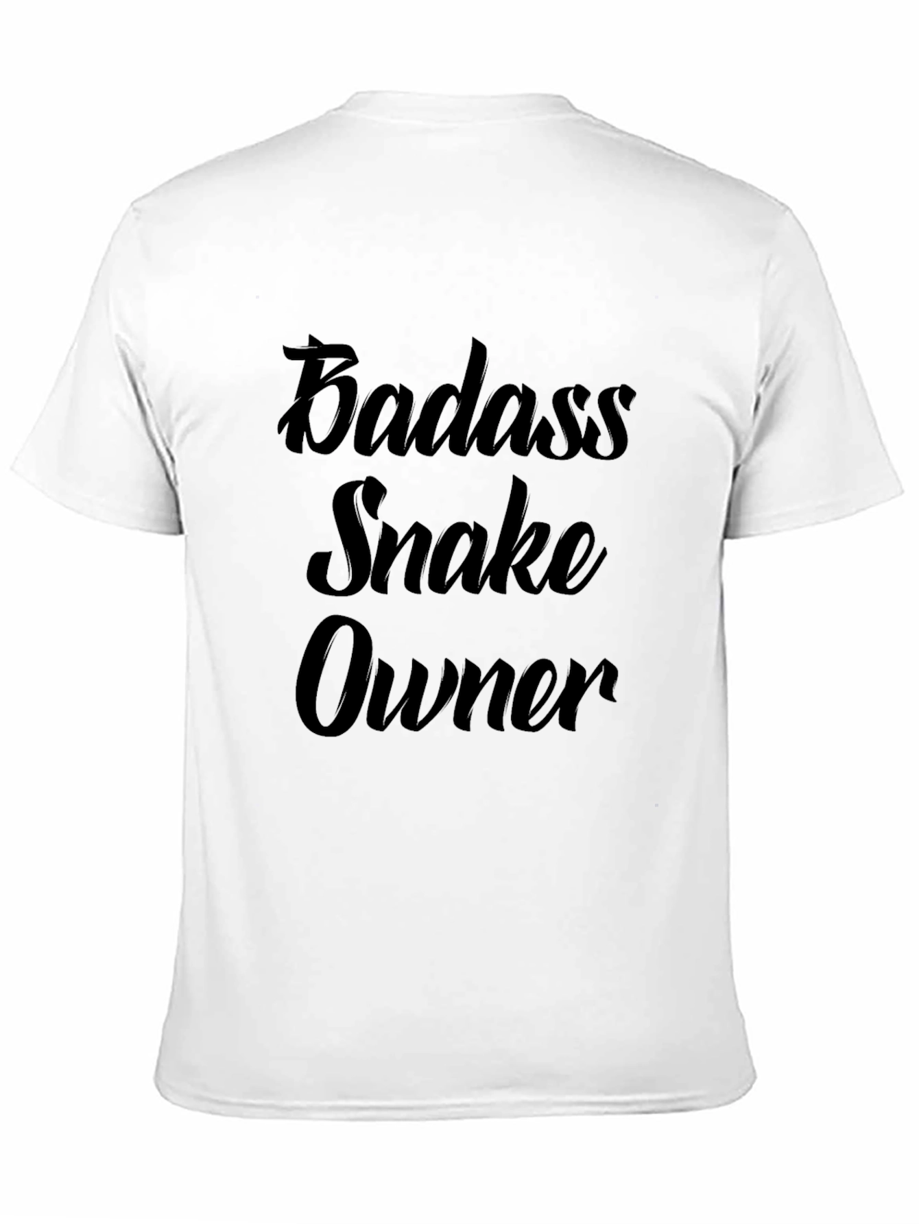 Badass Snake Owner Black T-Shirt