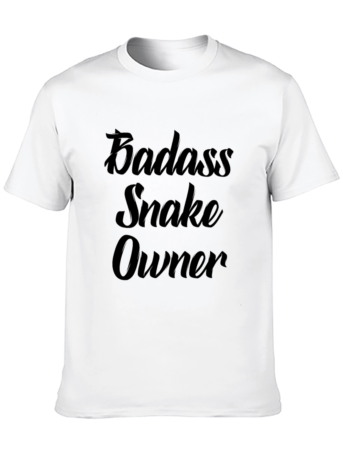 Badass Snake Owner Black T-Shirt