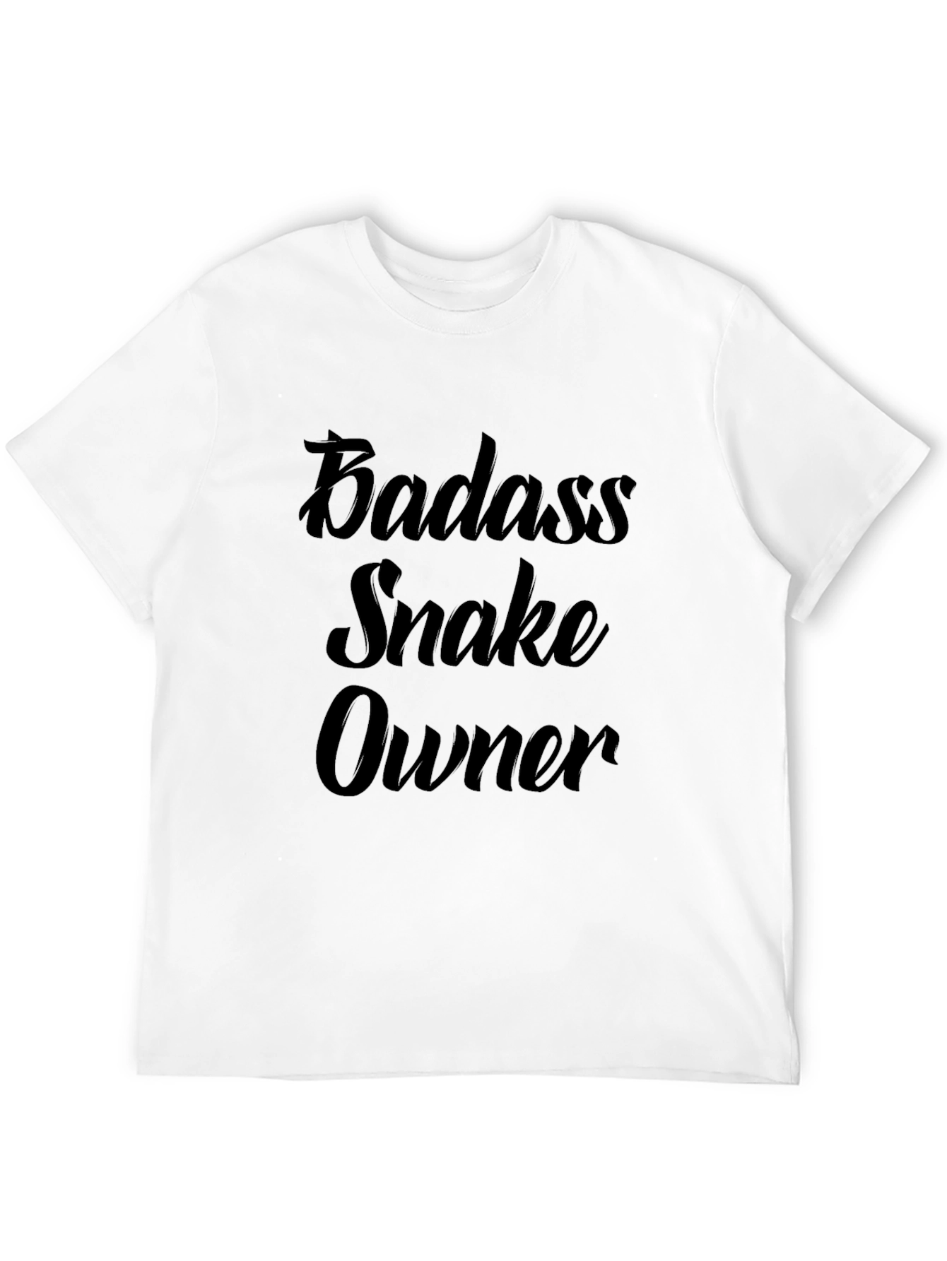 Badass Snake Owner Black T-Shirt