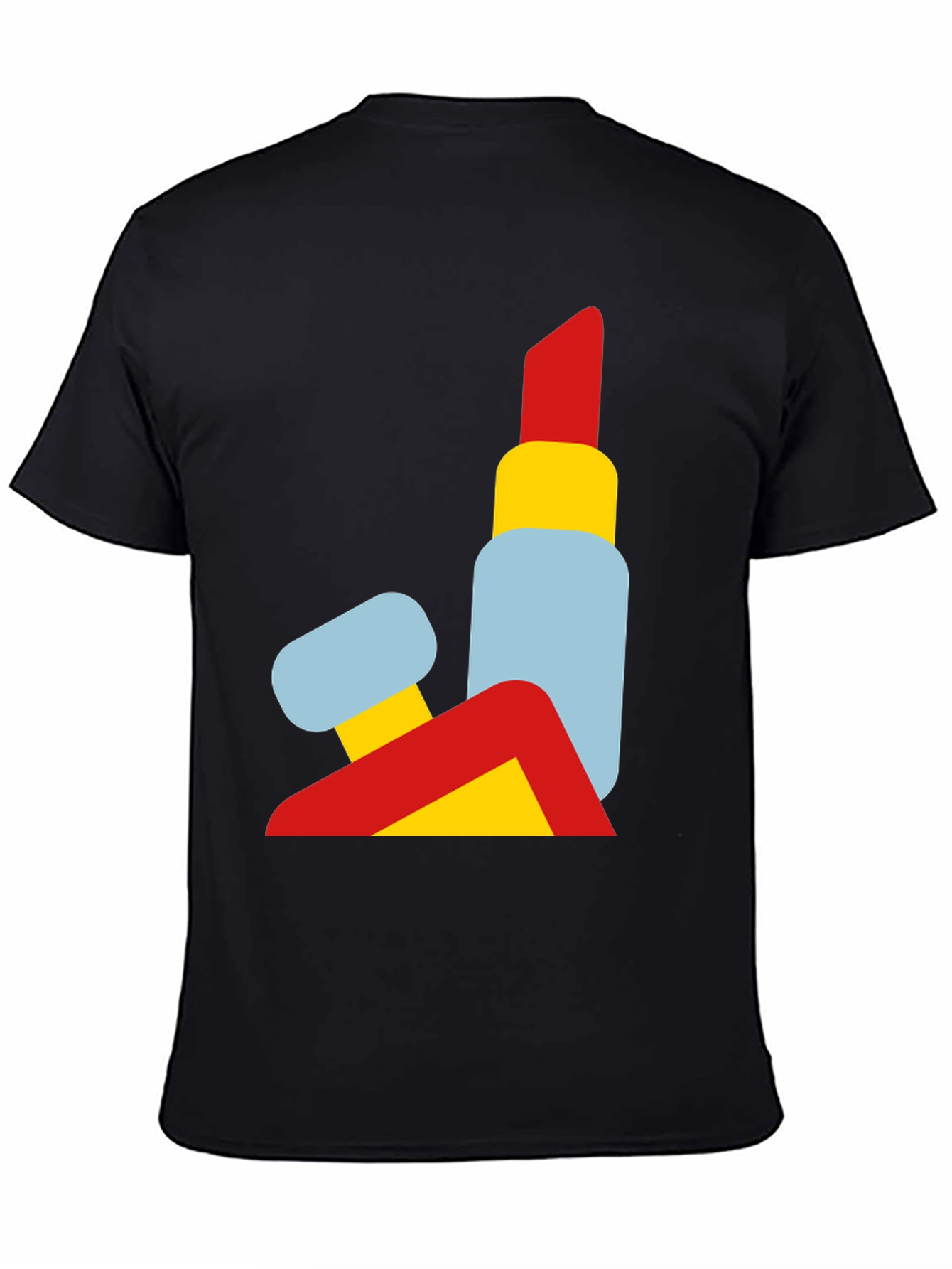 Abstract Lipstick Graphic Tee - Modern Art T-Shirt