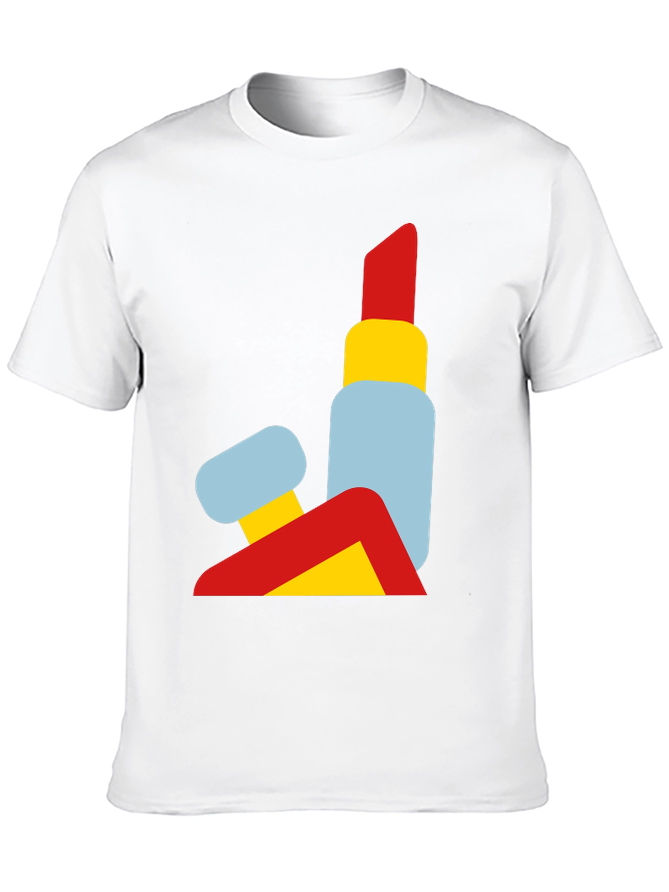 Abstract Lipstick Graphic Tee - Modern Art T-Shirt