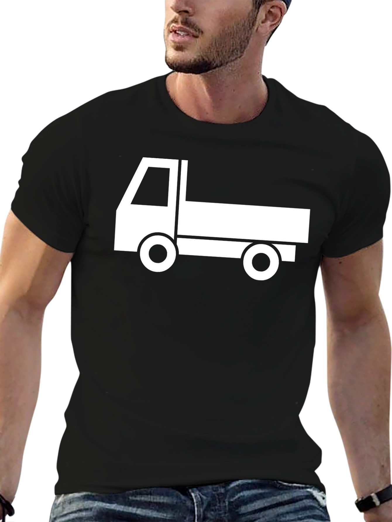 Truck Graphic T-Shirt - Simple Style