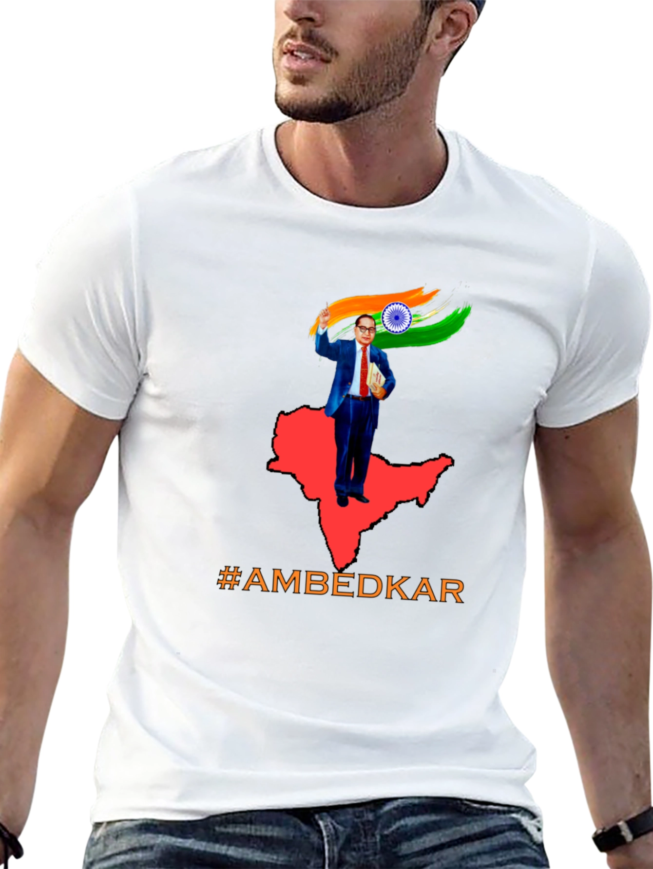 Ambedkar India Flag T-Shirt