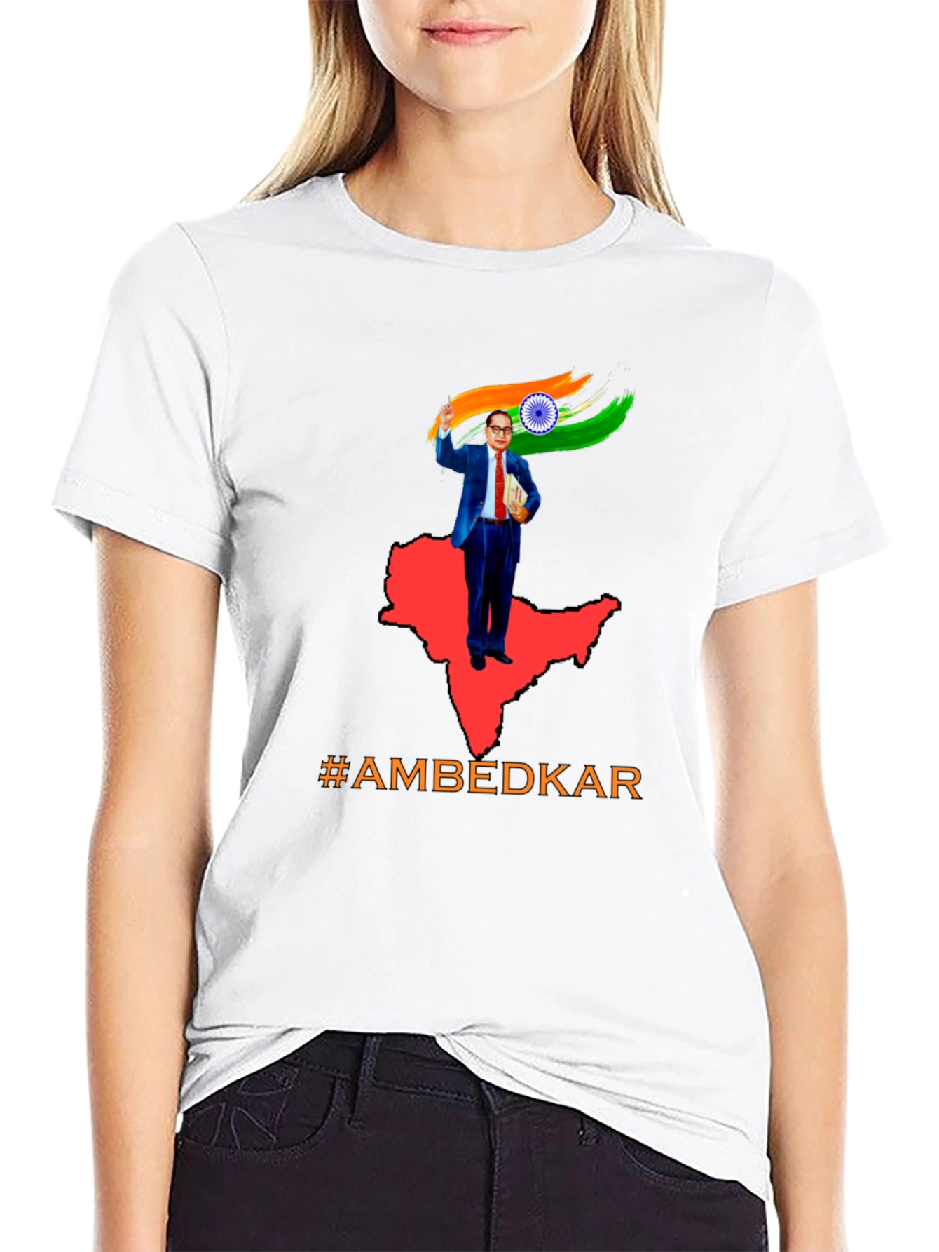 Ambedkar India Flag T-Shirt