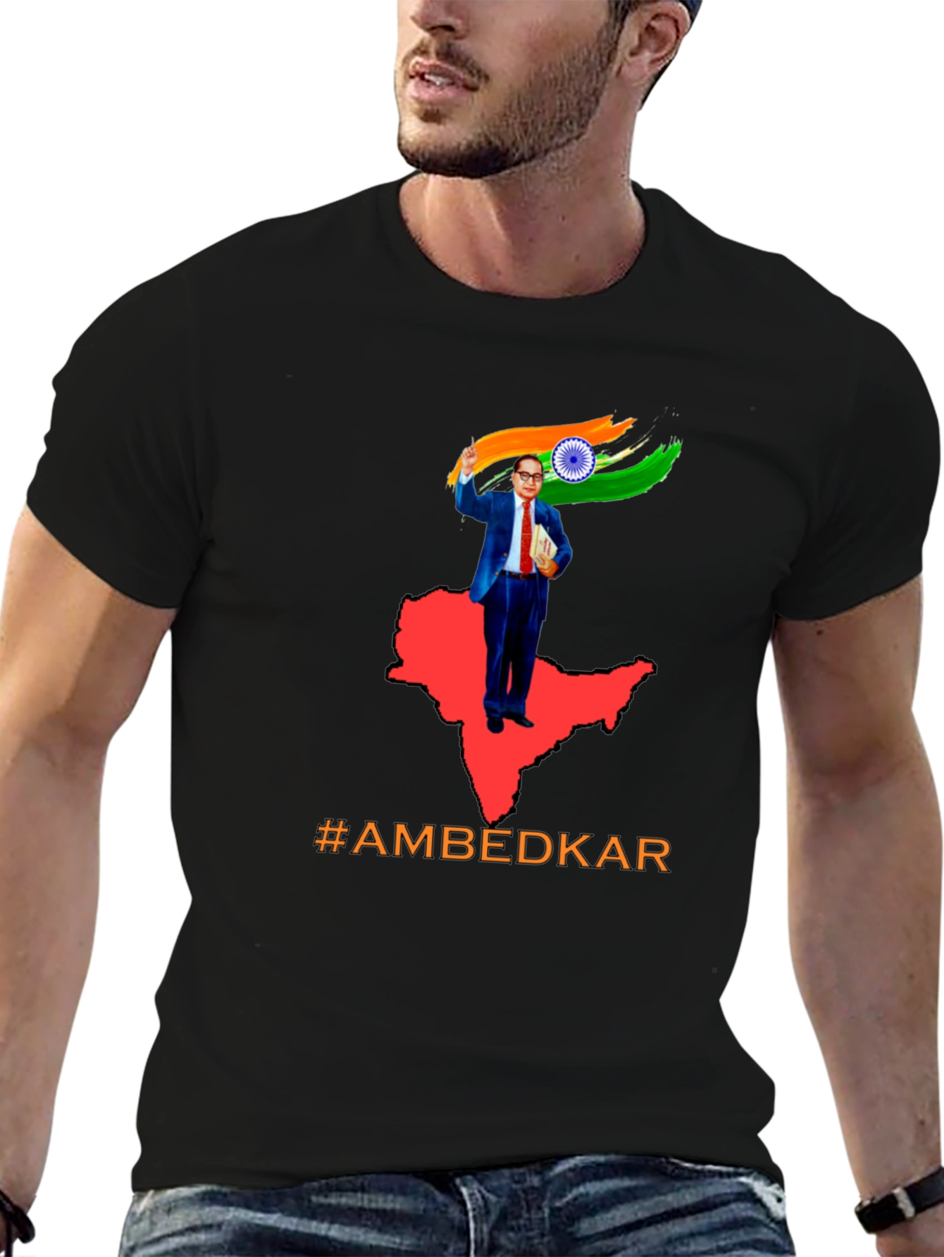 Ambedkar India Flag T-Shirt