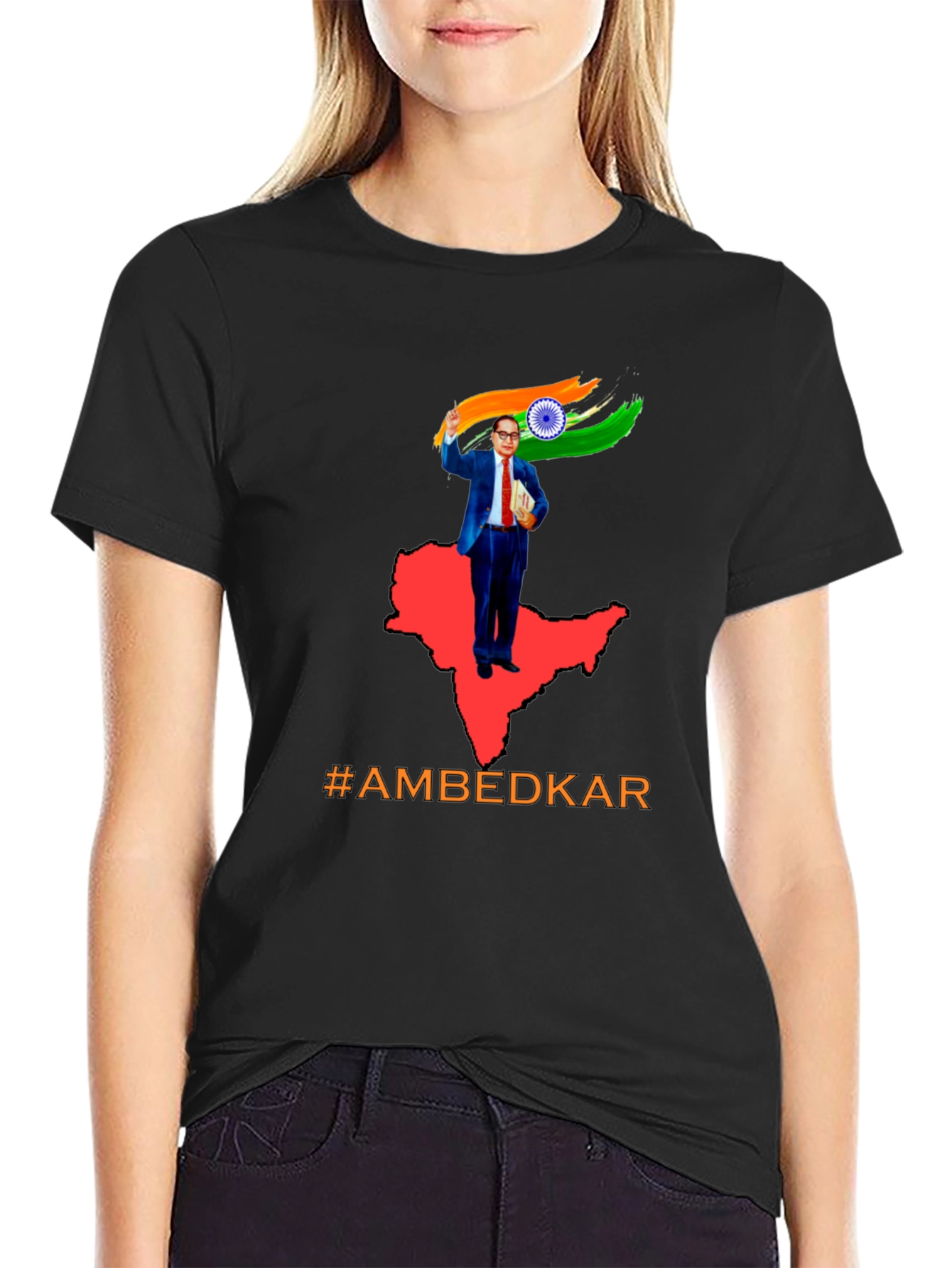 Ambedkar India Flag T-Shirt