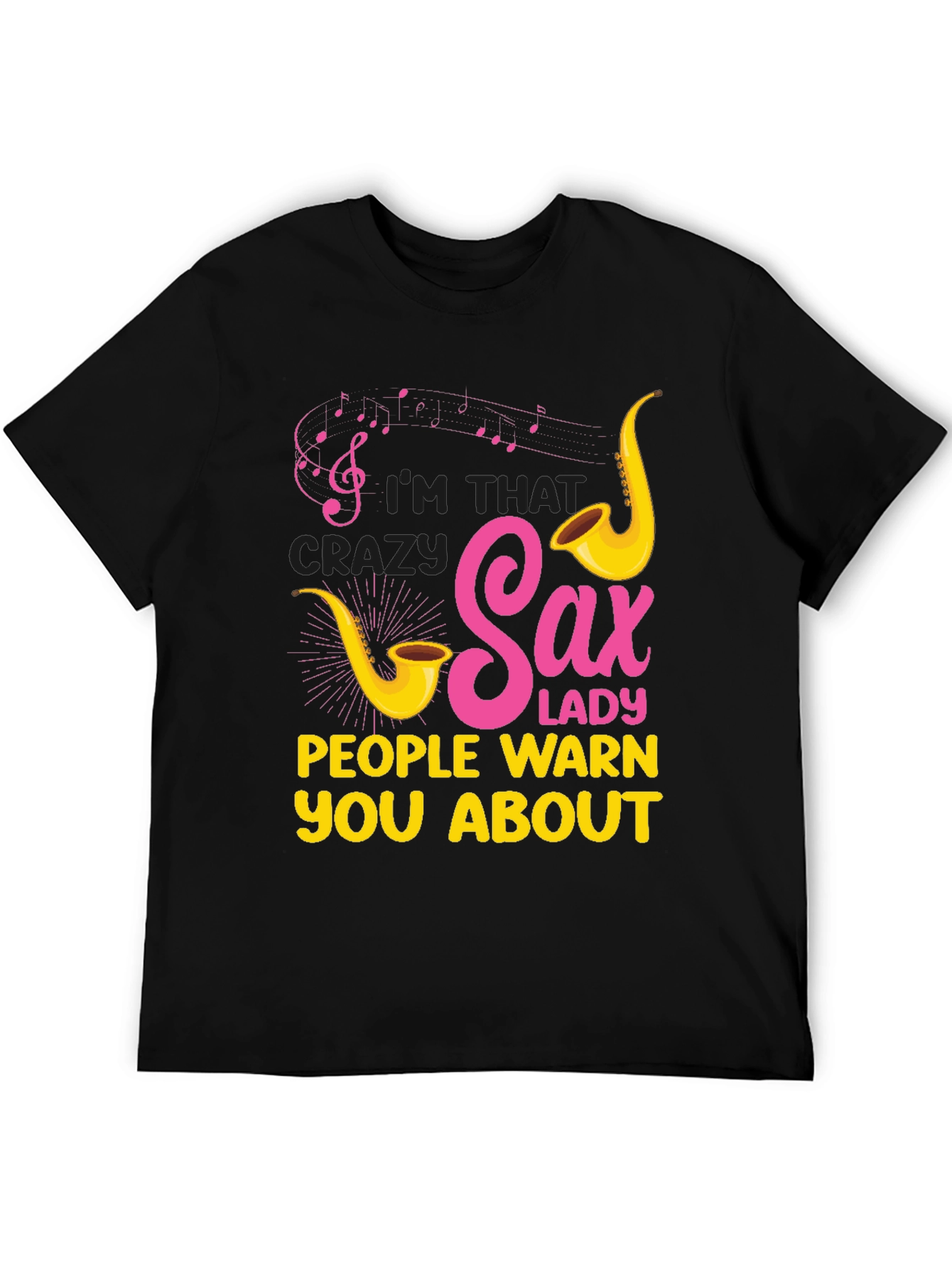 Crazy Sax Lady T-Shirt