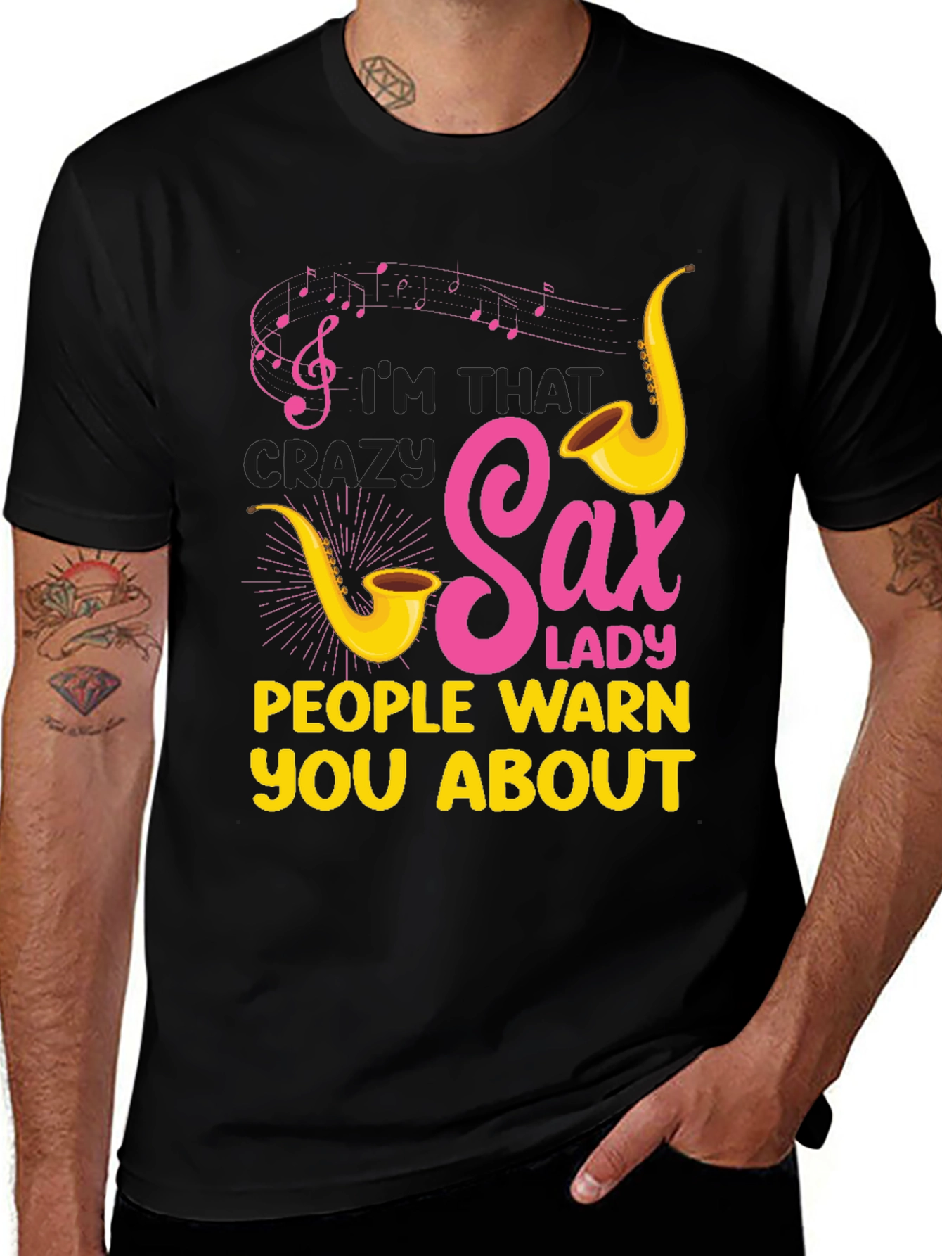 Crazy Sax Lady T-Shirt