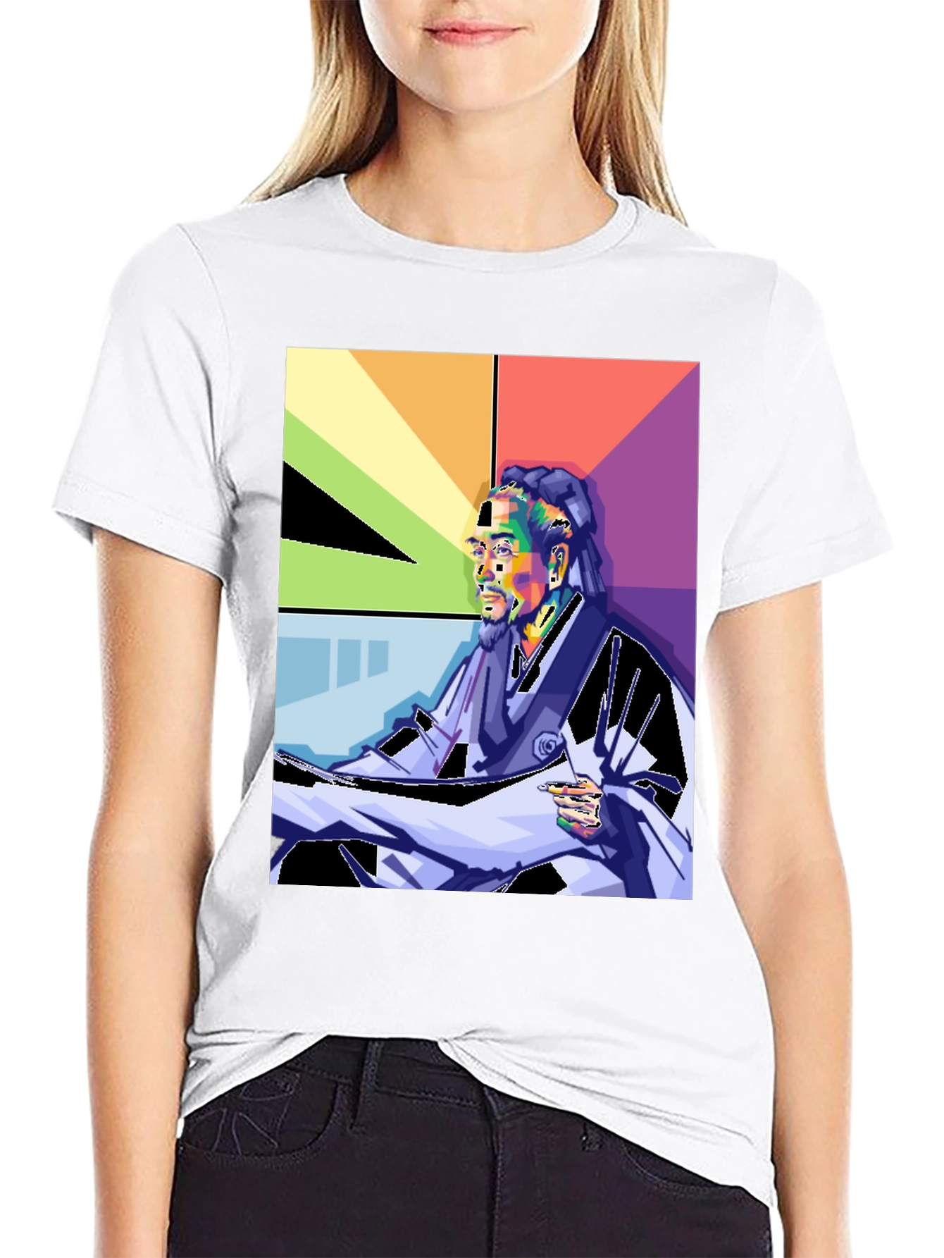 Snoop Dogg Pop Art Graphic Print T-Shirt