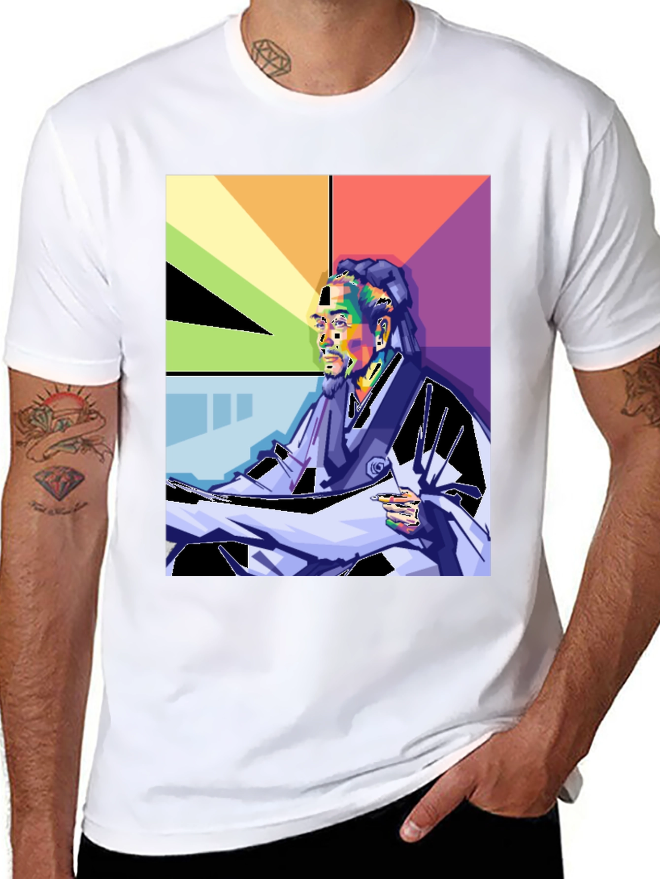 Snoop Dogg Pop Art Graphic Print T-Shirt
