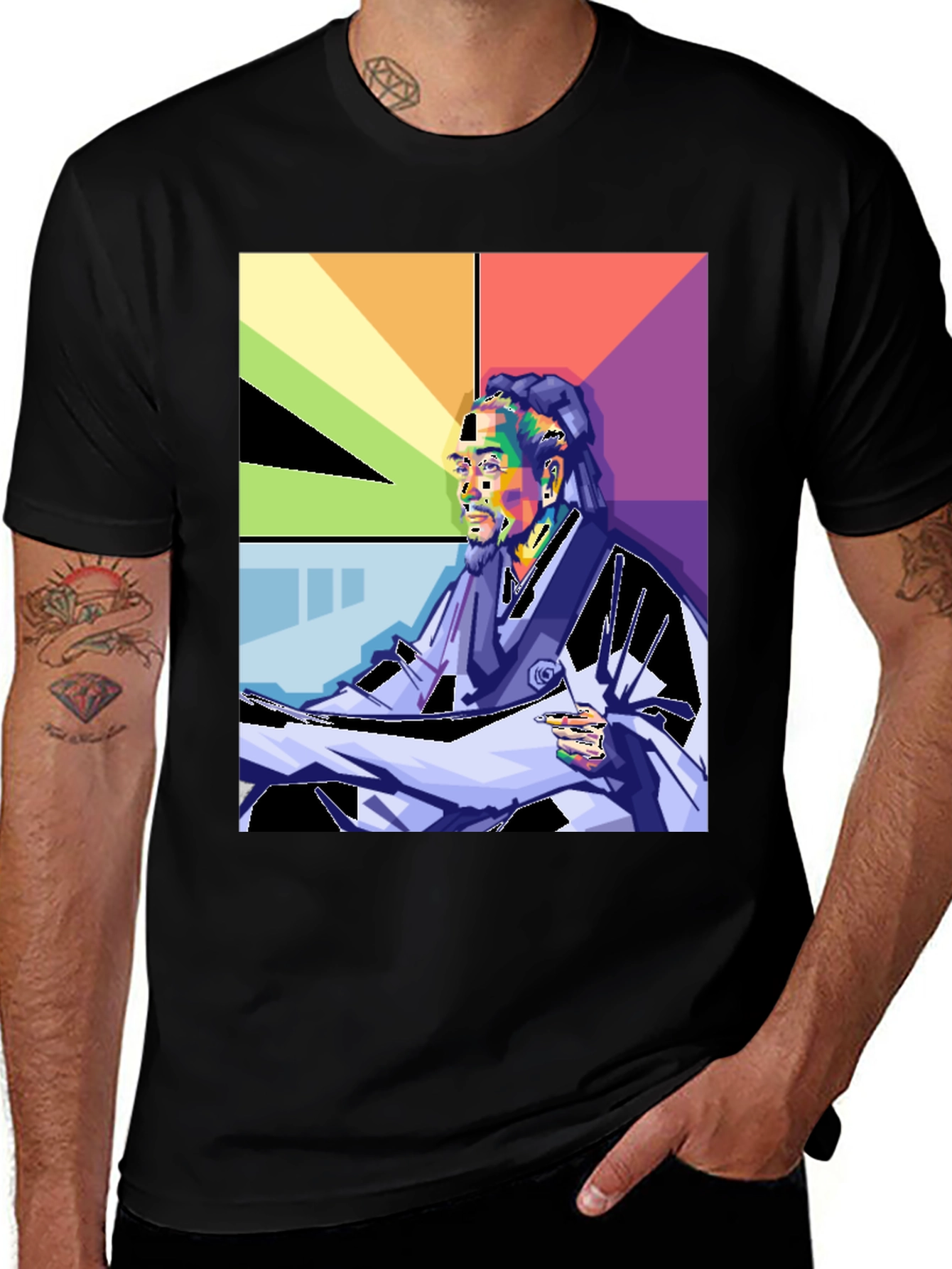 Snoop Dogg Pop Art Graphic Print T-Shirt