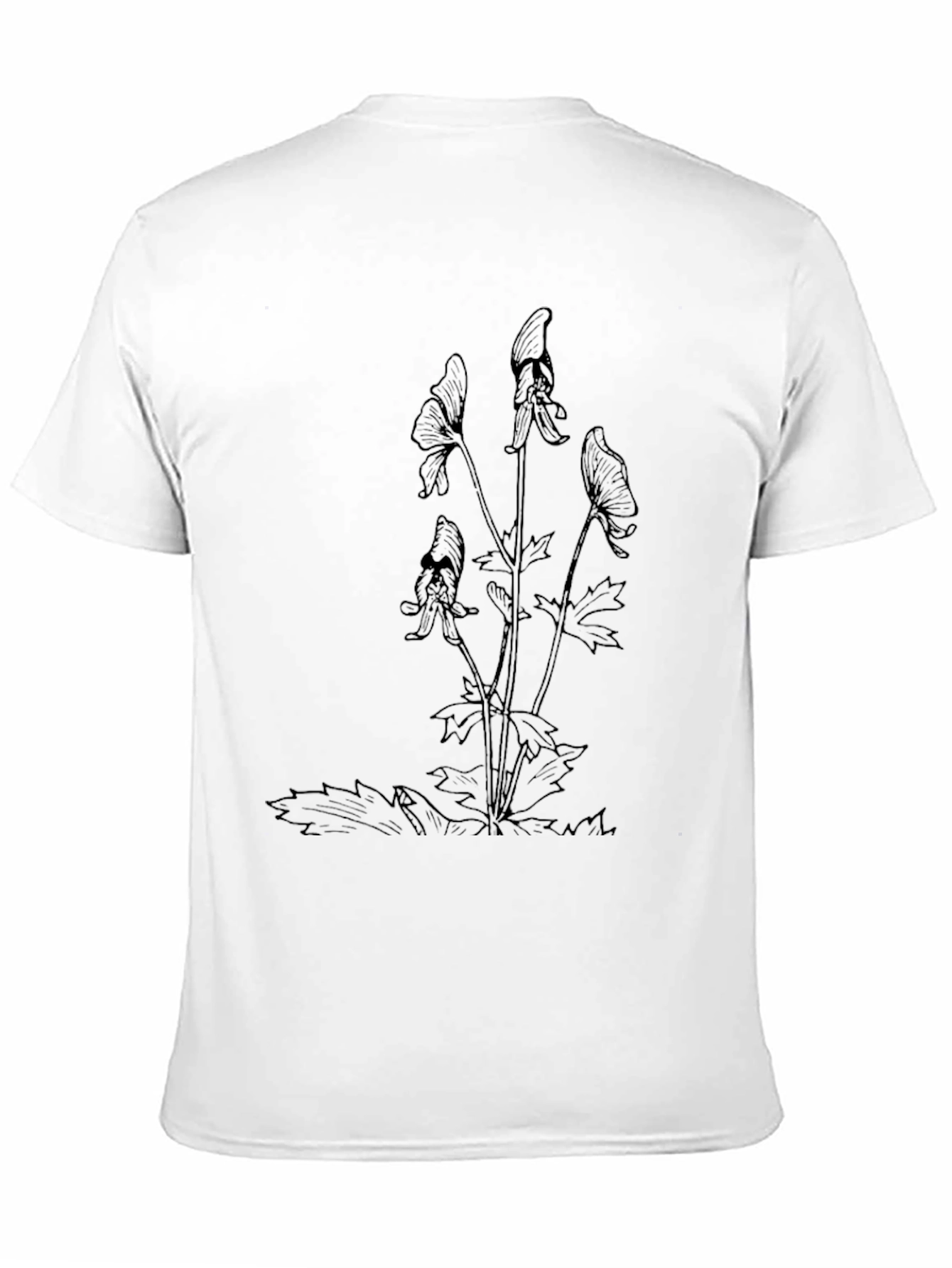 Botanical Sketch Black T-Shirt