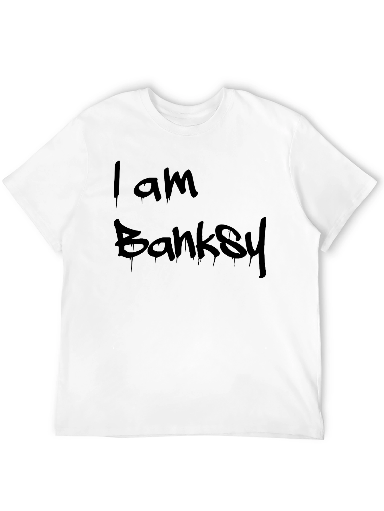 I Am Banksy Graphic T-Shirt - Black