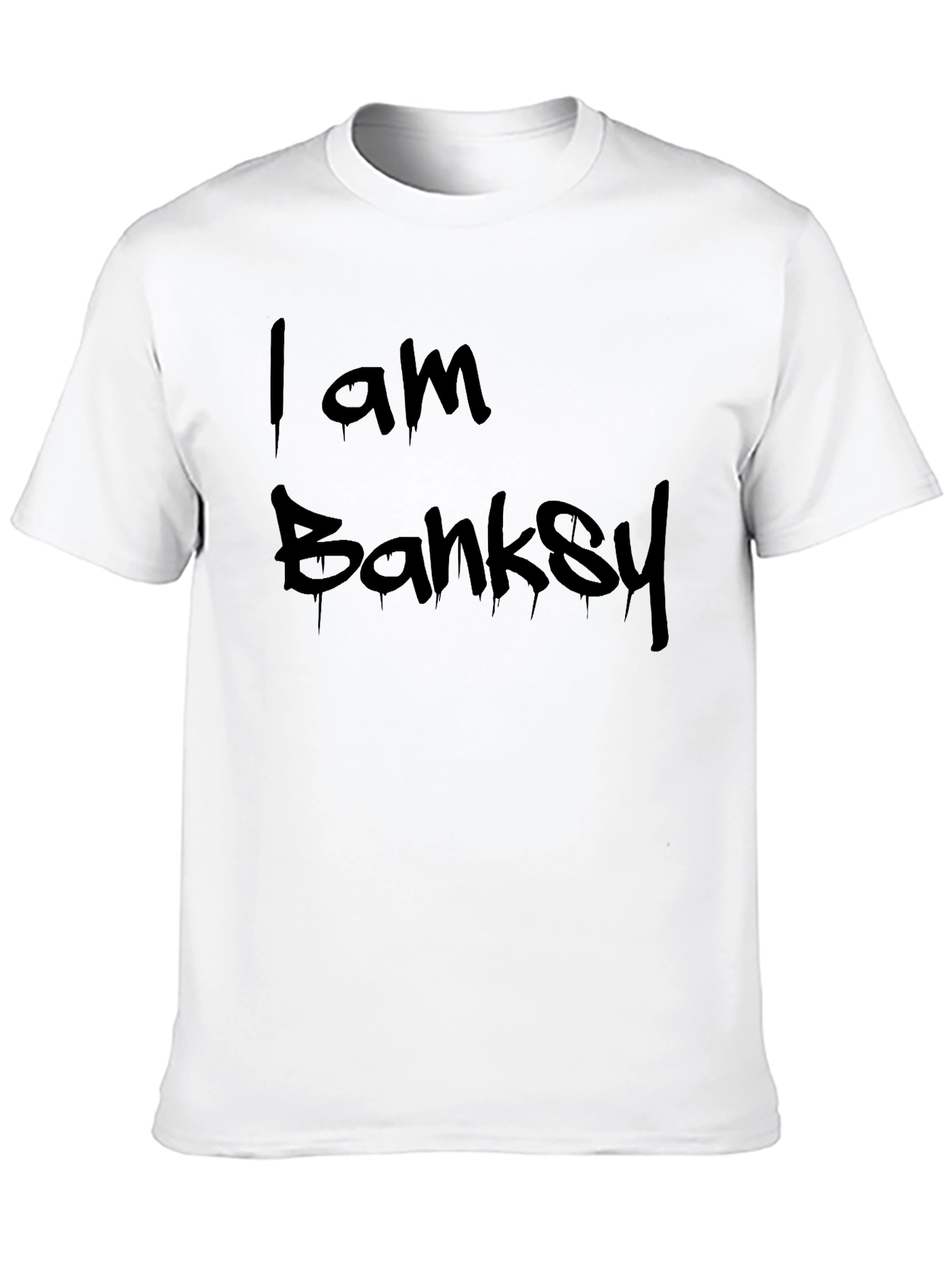 I Am Banksy Graphic T-Shirt - Black