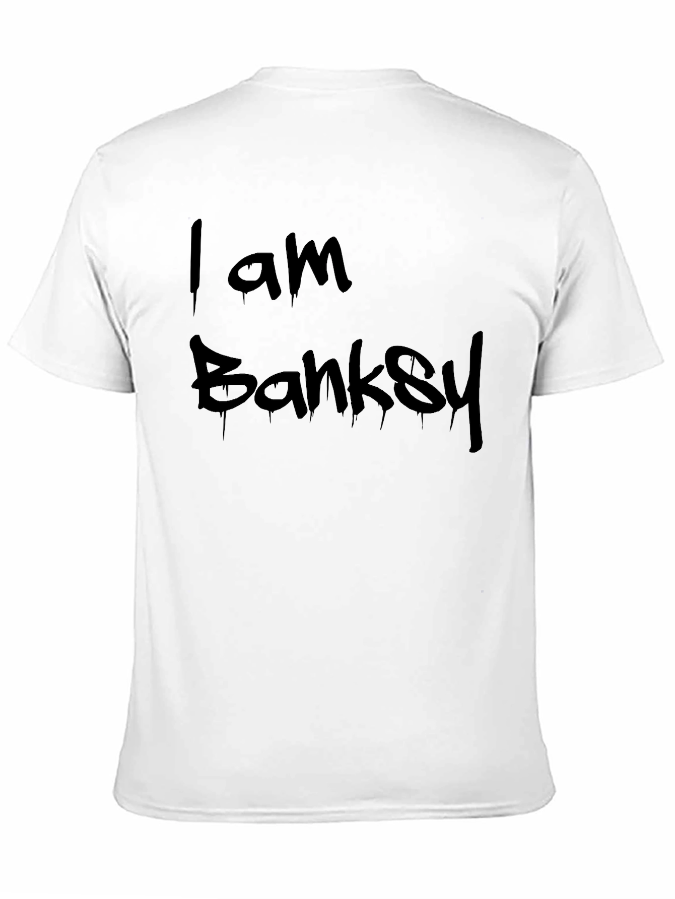 I Am Banksy Graphic T-Shirt - Black