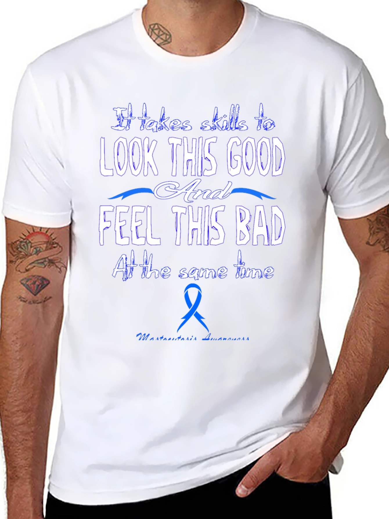 Skills to Look Good Black T-Shirt