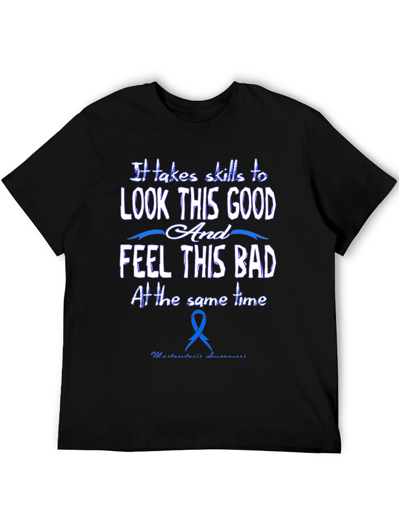 Skills to Look Good Black T-Shirt