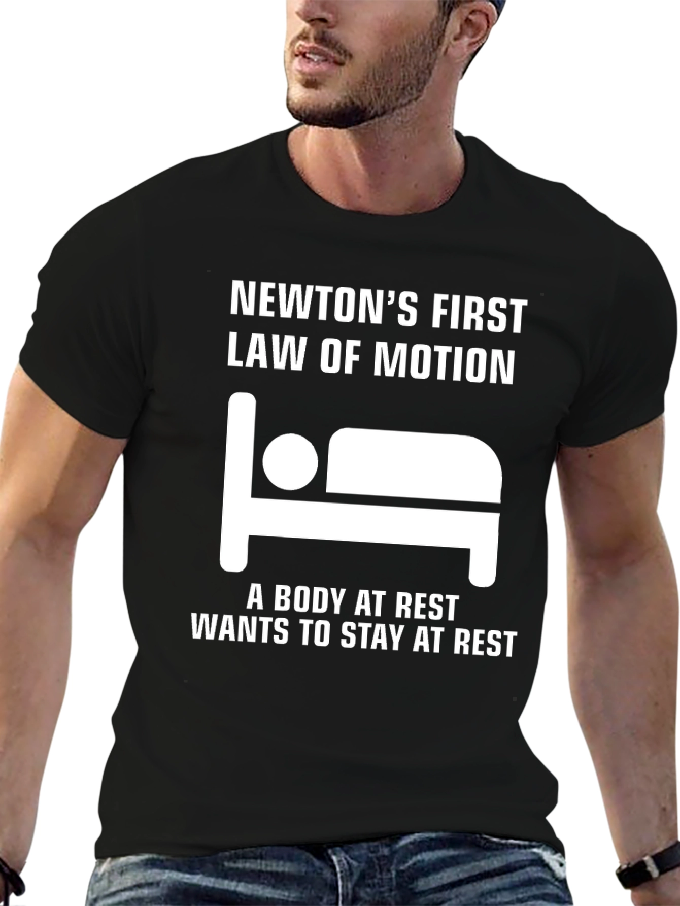 Newtons First Law of Motion T-Shirt