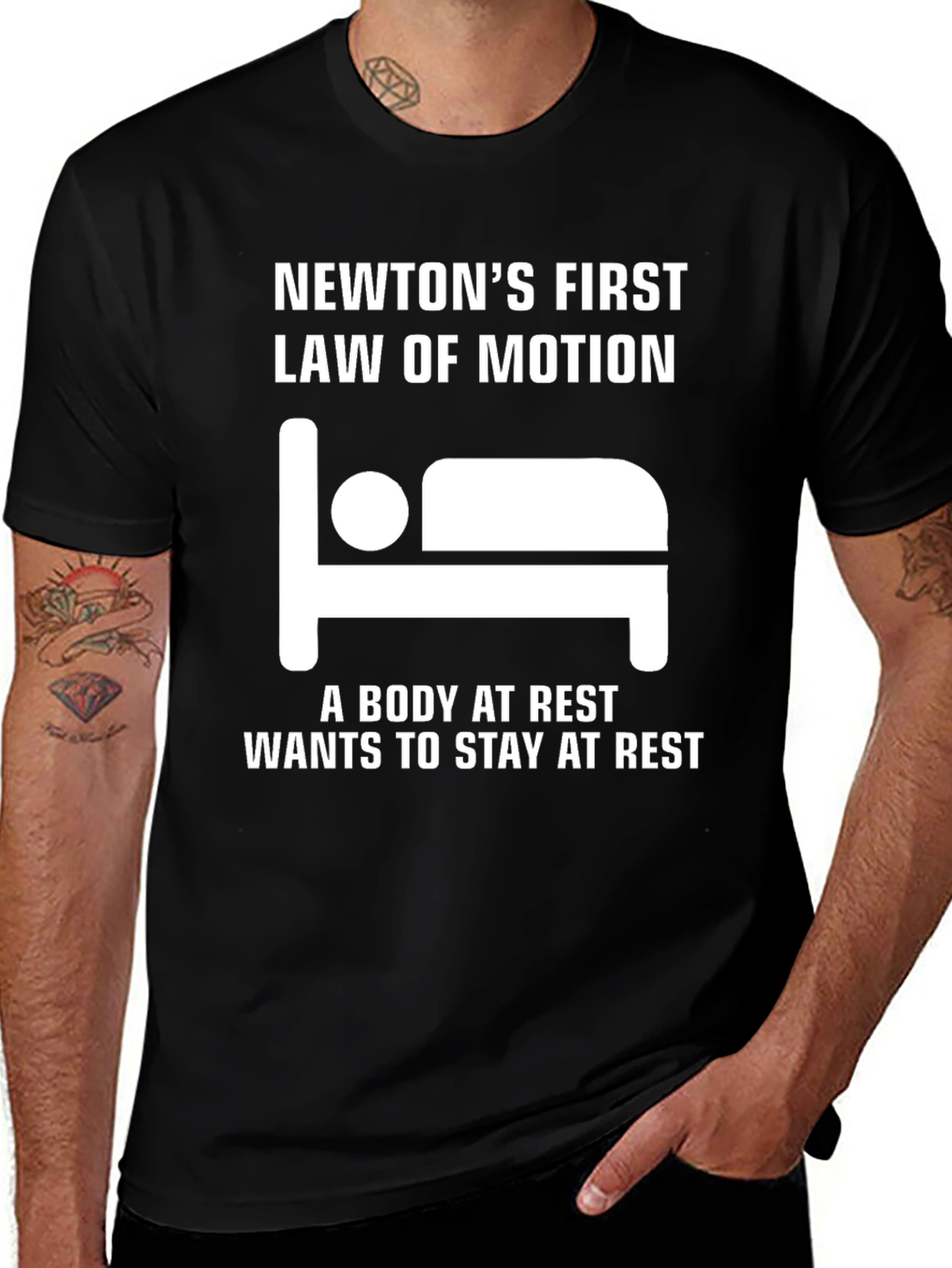 Newtons First Law of Motion T-Shirt