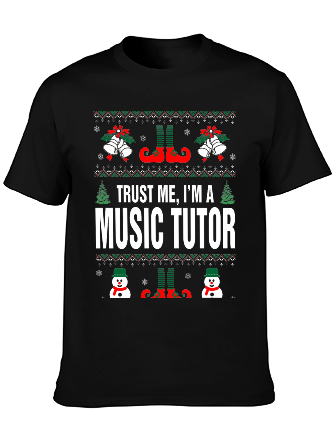 Trust Me Im A Music Tutor Christmas T-Shirt