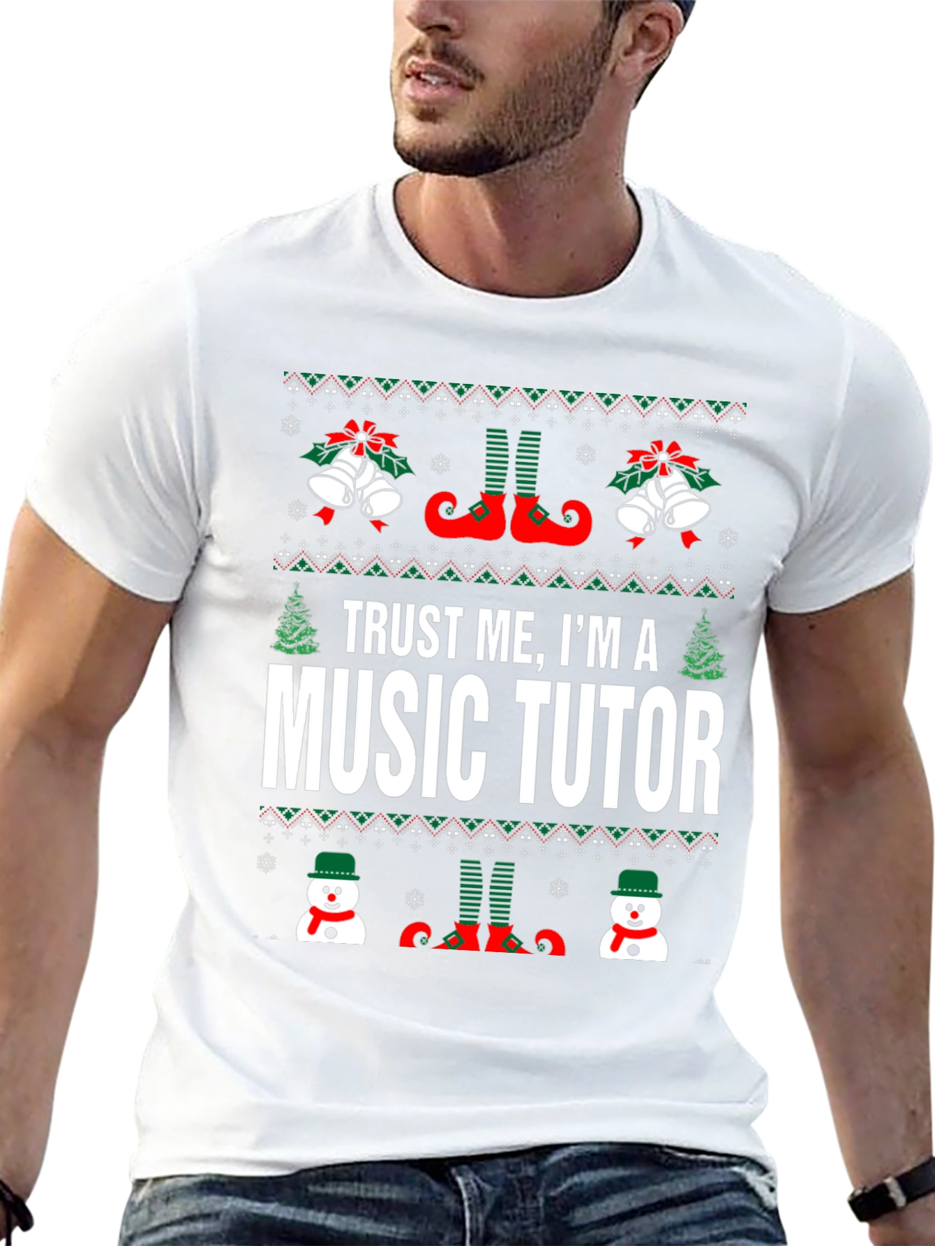 Trust Me Im A Music Tutor Christmas T-Shirt