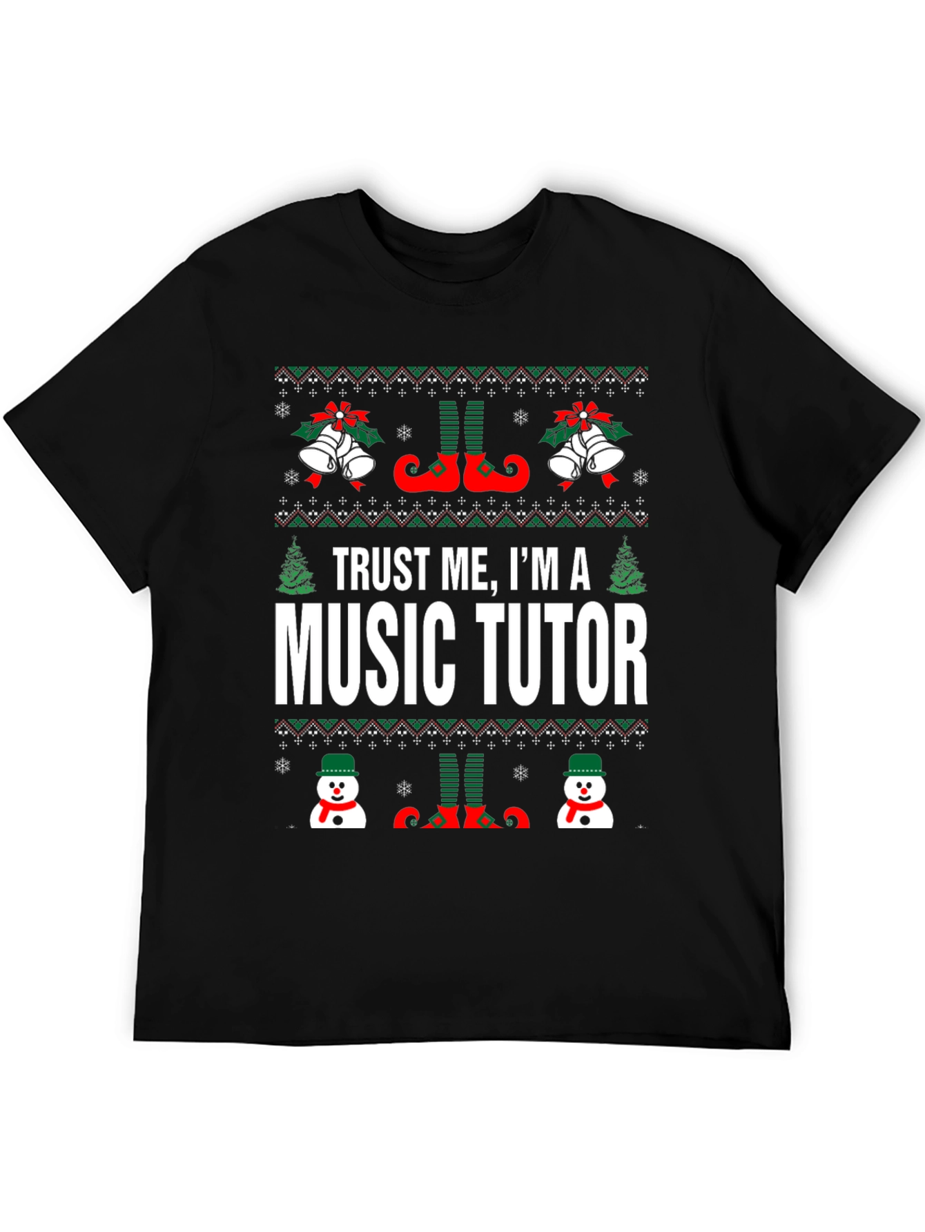 Trust Me Im A Music Tutor Christmas T-Shirt