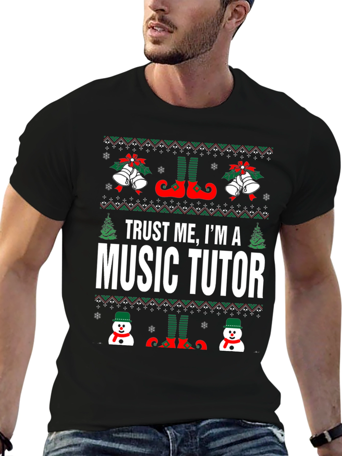 Trust Me Im A Music Tutor Christmas T-Shirt