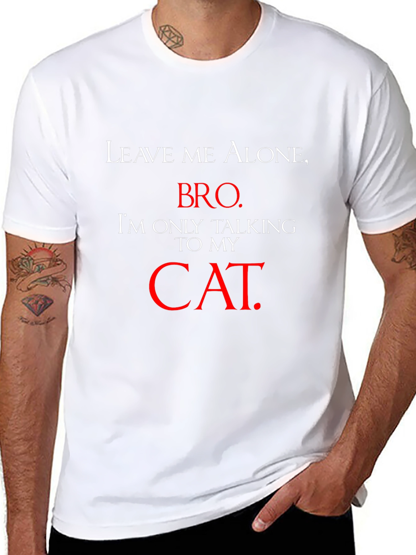 Leave Me Alone Cat Lover T-Shirt