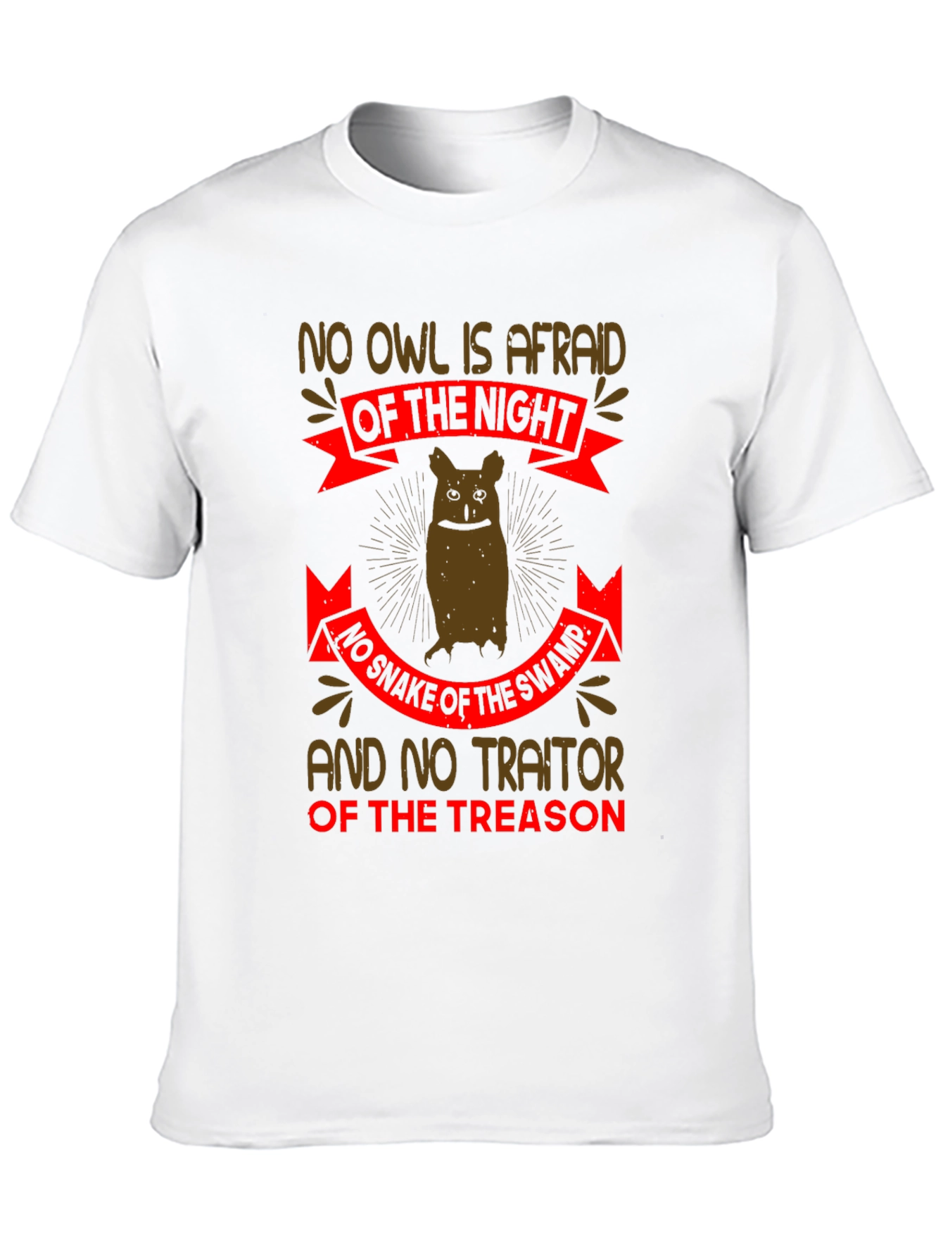 No Owl is Afraid Graphic T-Shirt - Black