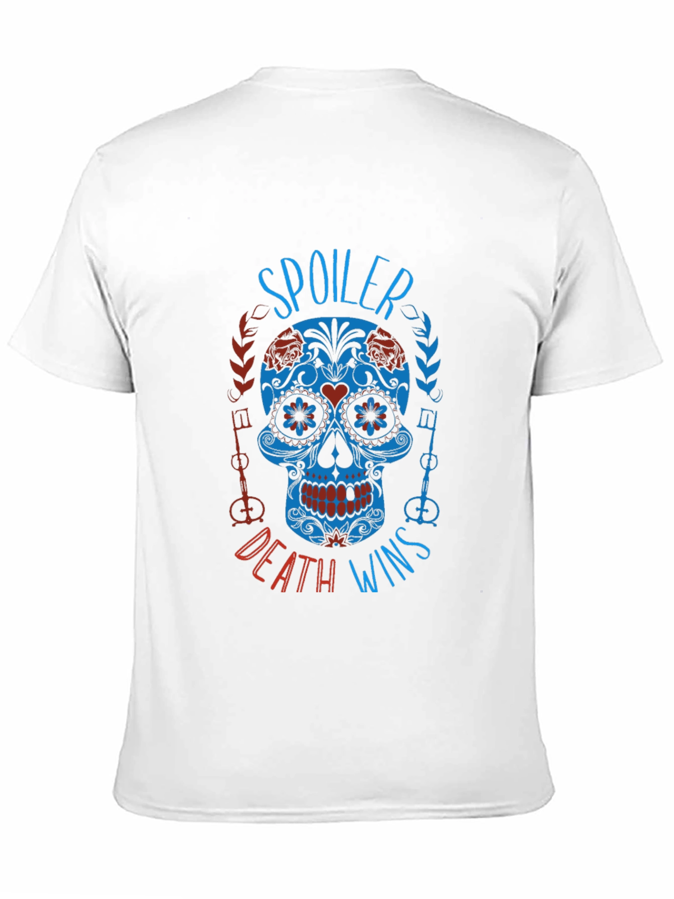 Spoiler Death Wins Skull T-Shirt